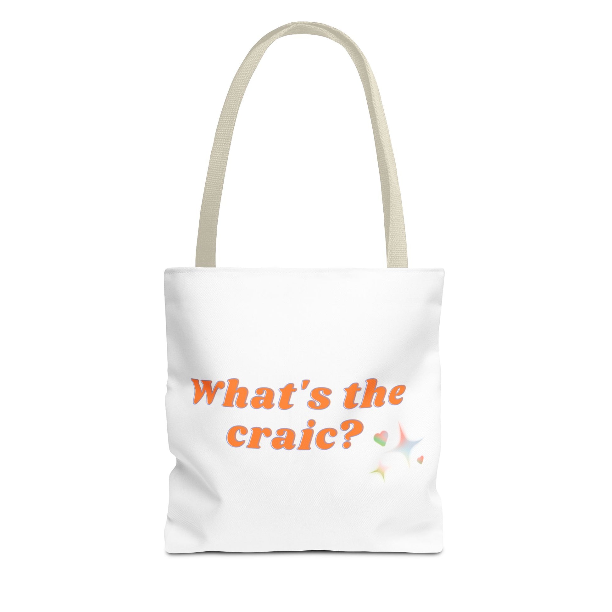 Fun Tote Bag – What's the Craic? | Perfect for Daily Use, Grocery Shopping, Beach Days, Best Friend Gifts, or Irish Culture Lovers