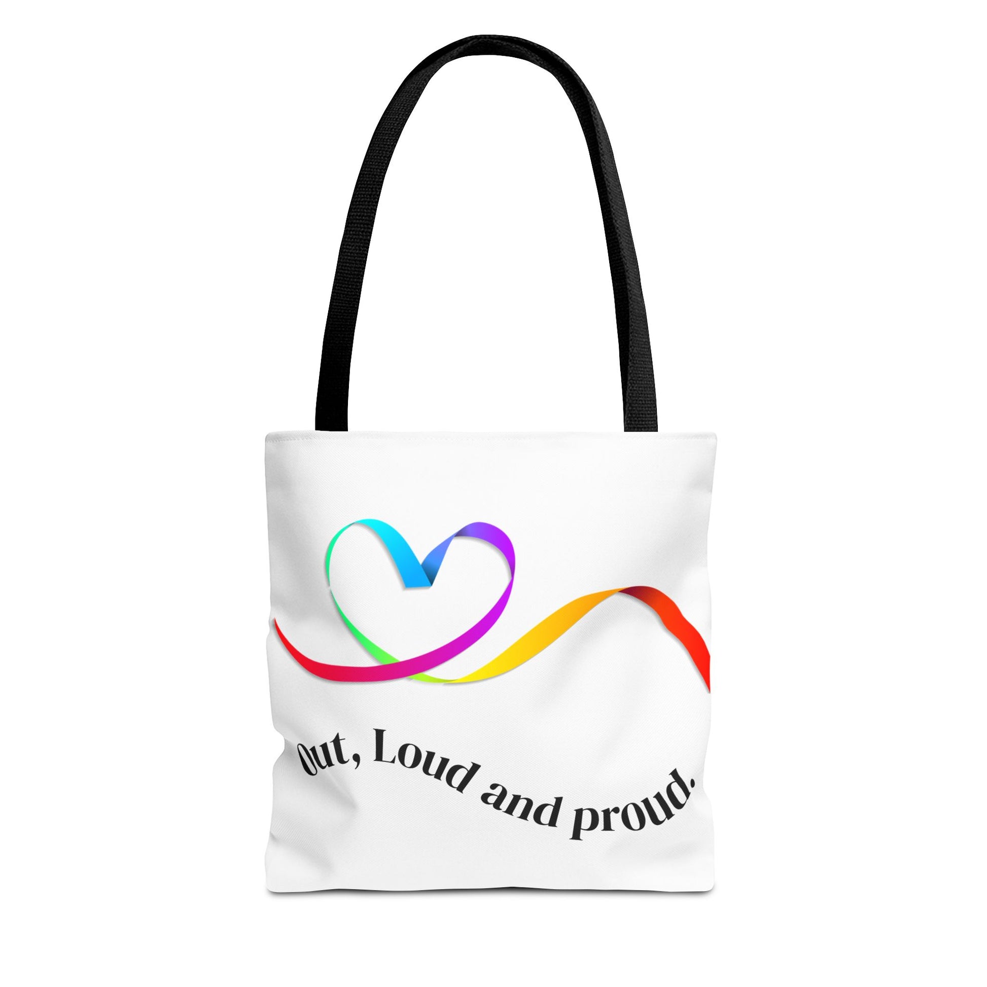 Colorful Love Heart Tote Bag | Eco-Friendly Shopping, Beach, Gift for Her, Festival, Casual Carry-All