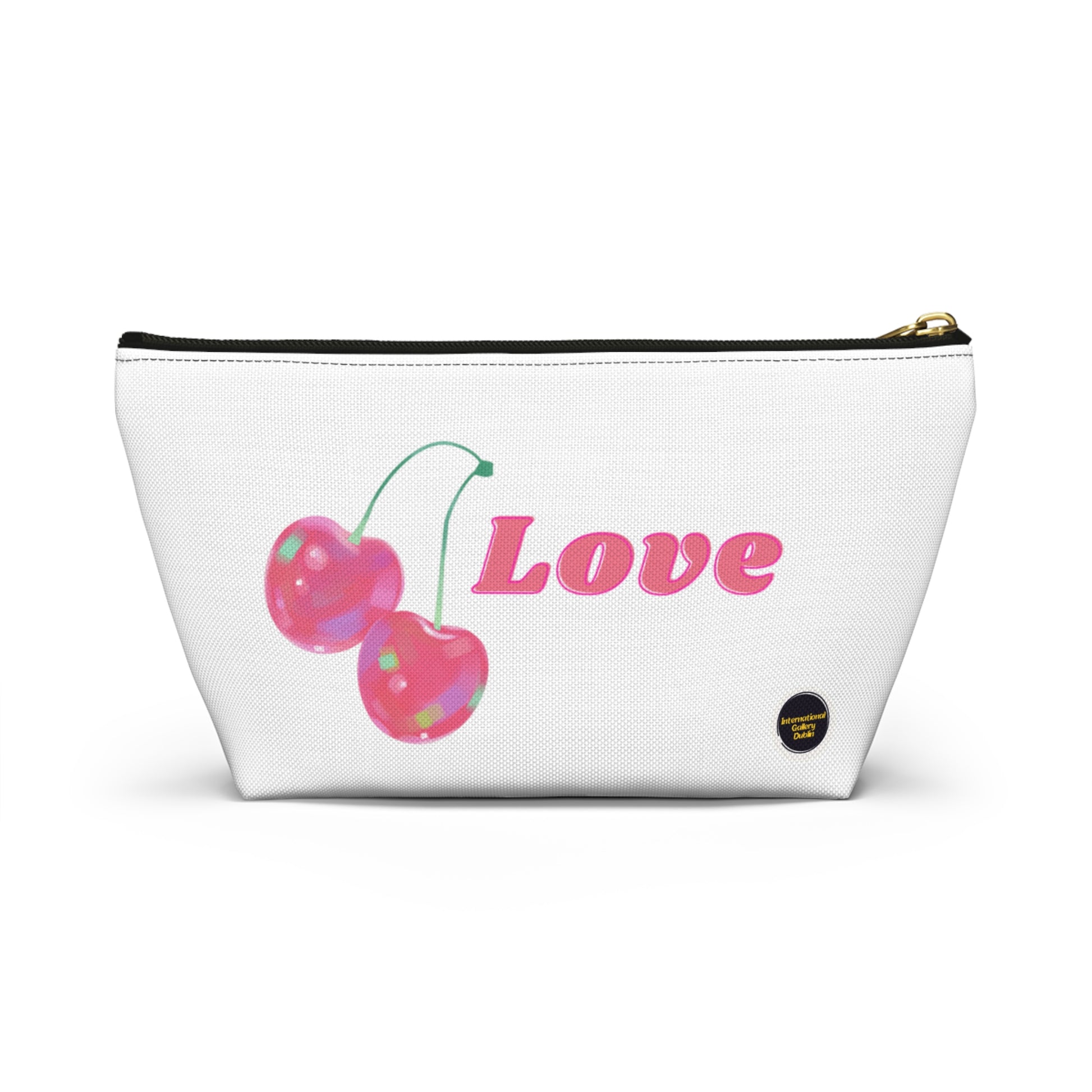 Gra, Love in Irish, Cherry Print Accessory Pouch - Cute Makeup Bag, Gift for Her, Travel Essentials, School Supplies, Fun Stationery Organizers