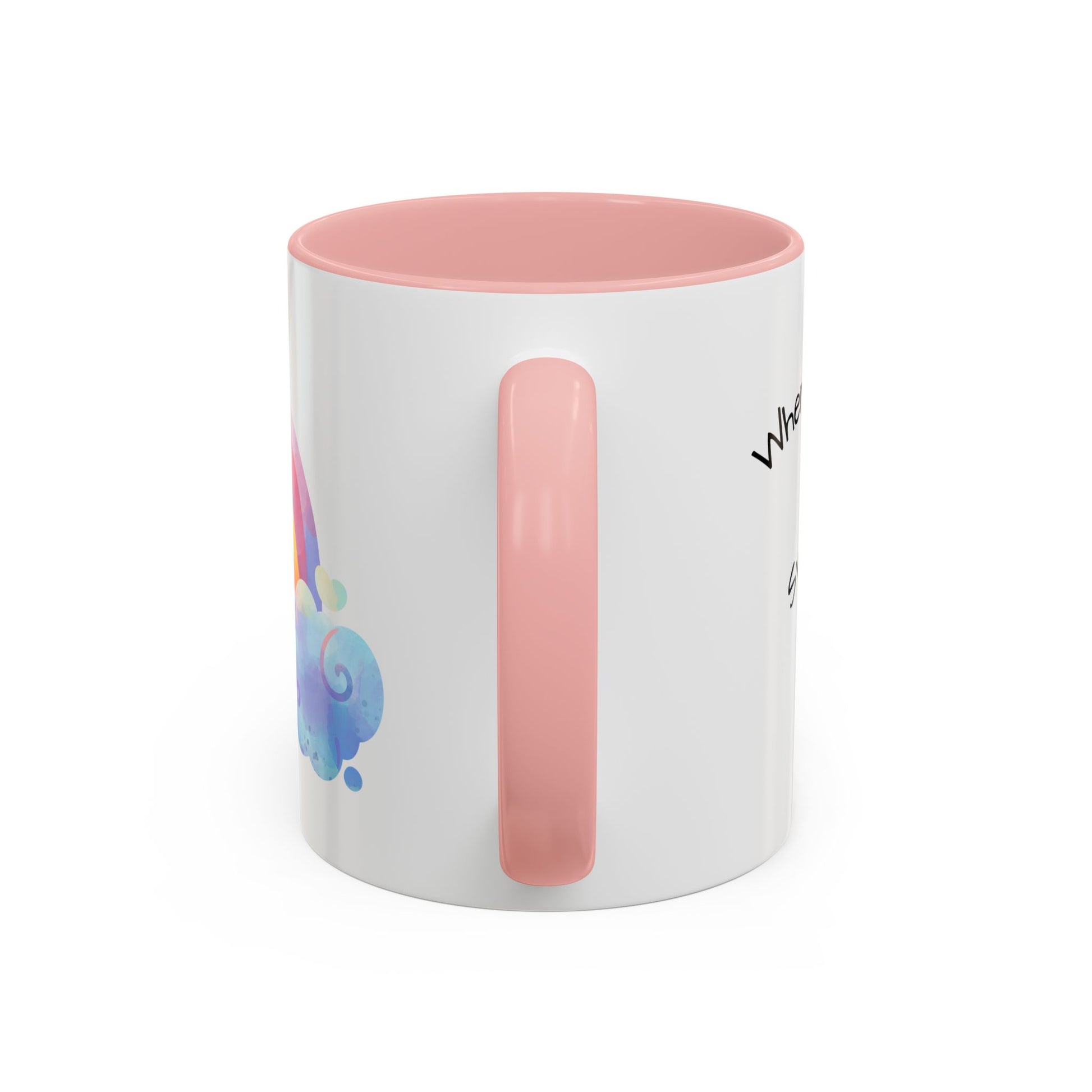 Inspirational Rainbow Coffee Mug, Motivational Cup for Daily Use, Gift for Friends, Home/Office Decor, Positive Vibes Mug