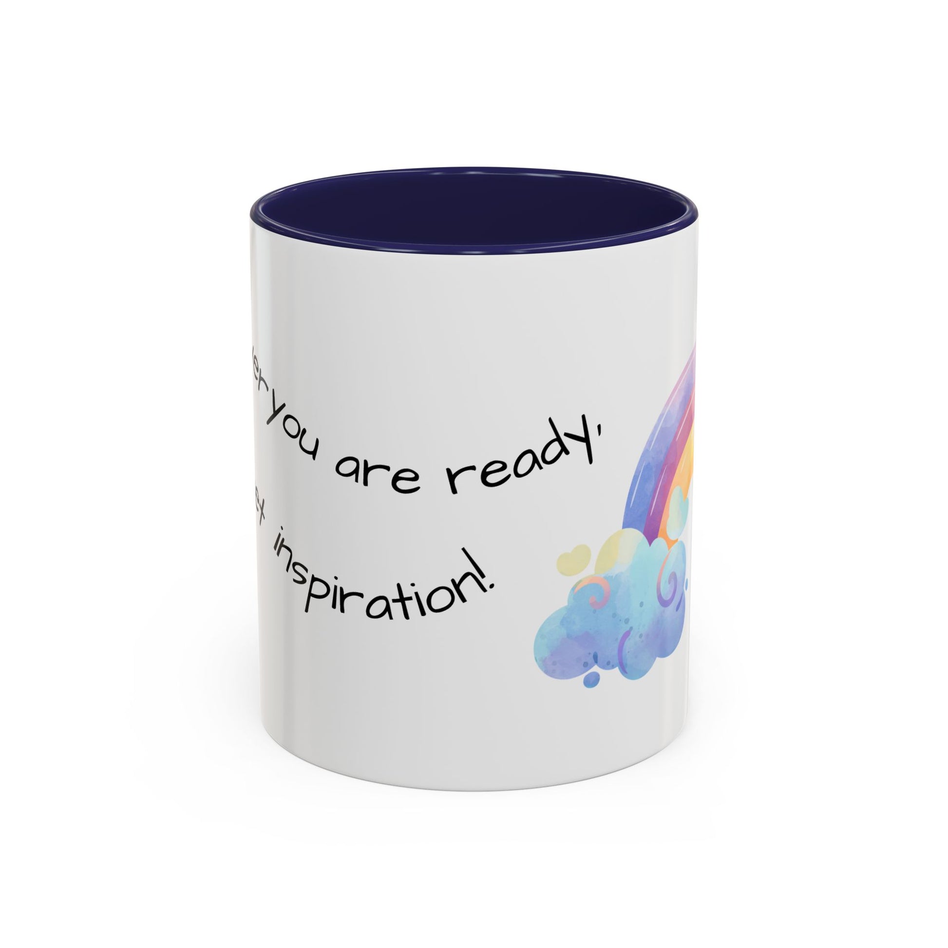 Inspirational Rainbow Coffee Mug, Motivational Cup for Daily Use, Gift for Friends, Home/Office Decor, Positive Vibes Mug