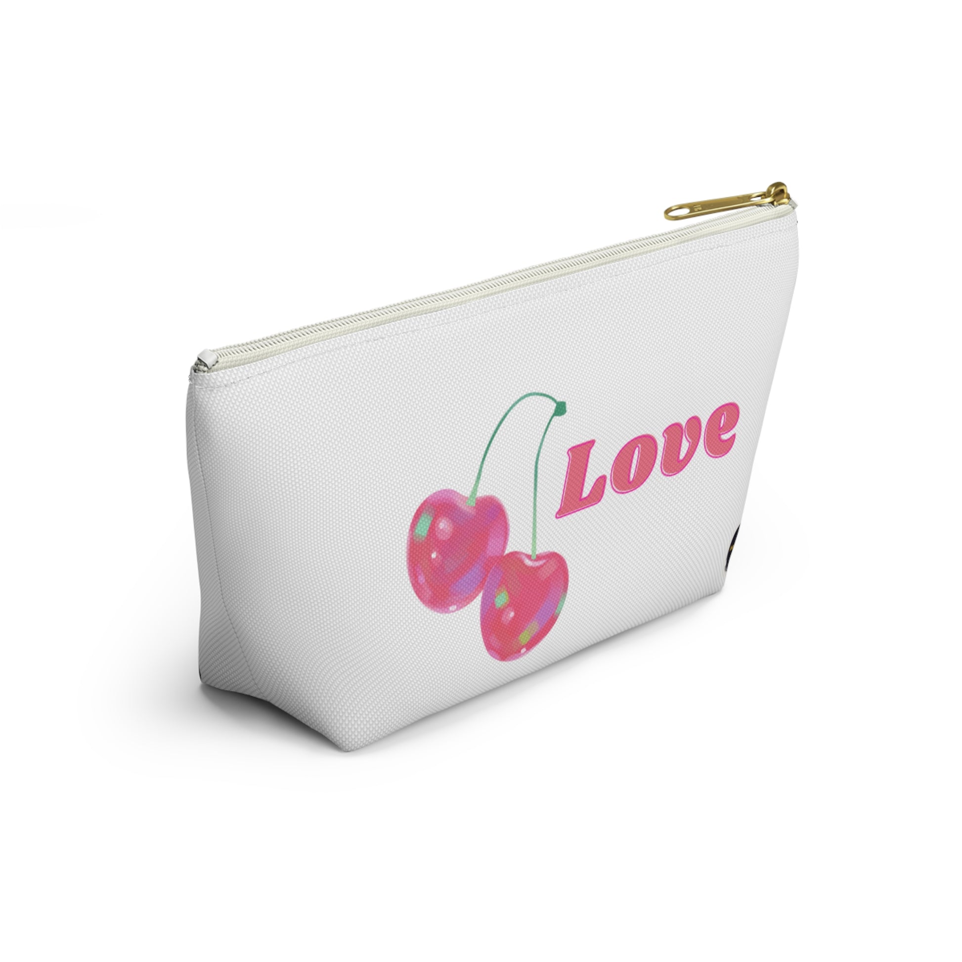 Gra, Love in Irish, Cherry Print Accessory Pouch - Cute Makeup Bag, Gift for Her, Travel Essentials, School Supplies, Fun Stationery Organizers