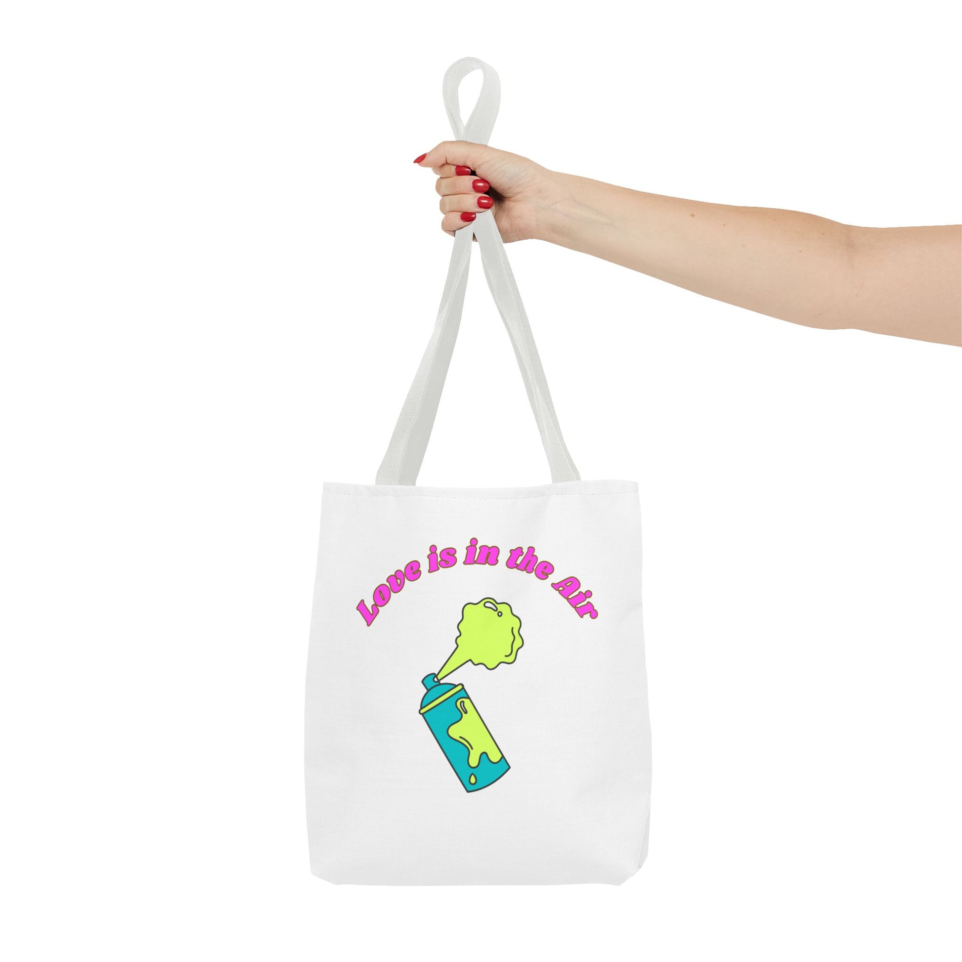 Love is in the Air Tote Bag - Fun and Unique Reusable Shopper, Gift for Friends, Everyday Use, Eco-Friendly