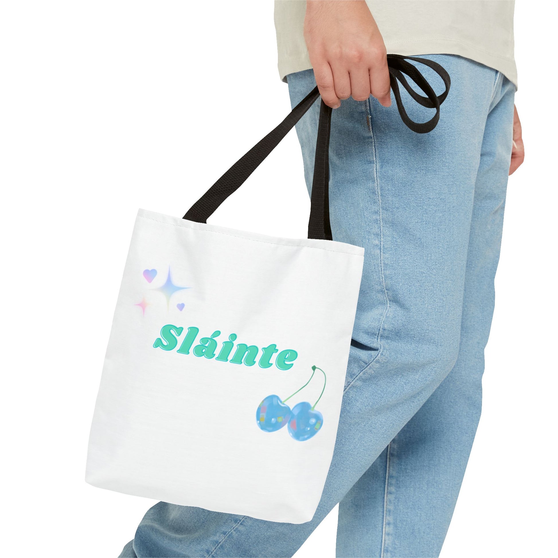 Sláinte, Cheers in Irish, Charming Tote Bag for Everyday Adventures, Sláinte Tote, Cute Gift, Reusable Shopping Bag, Mother's Day Gift, Eco-Friendly Bag