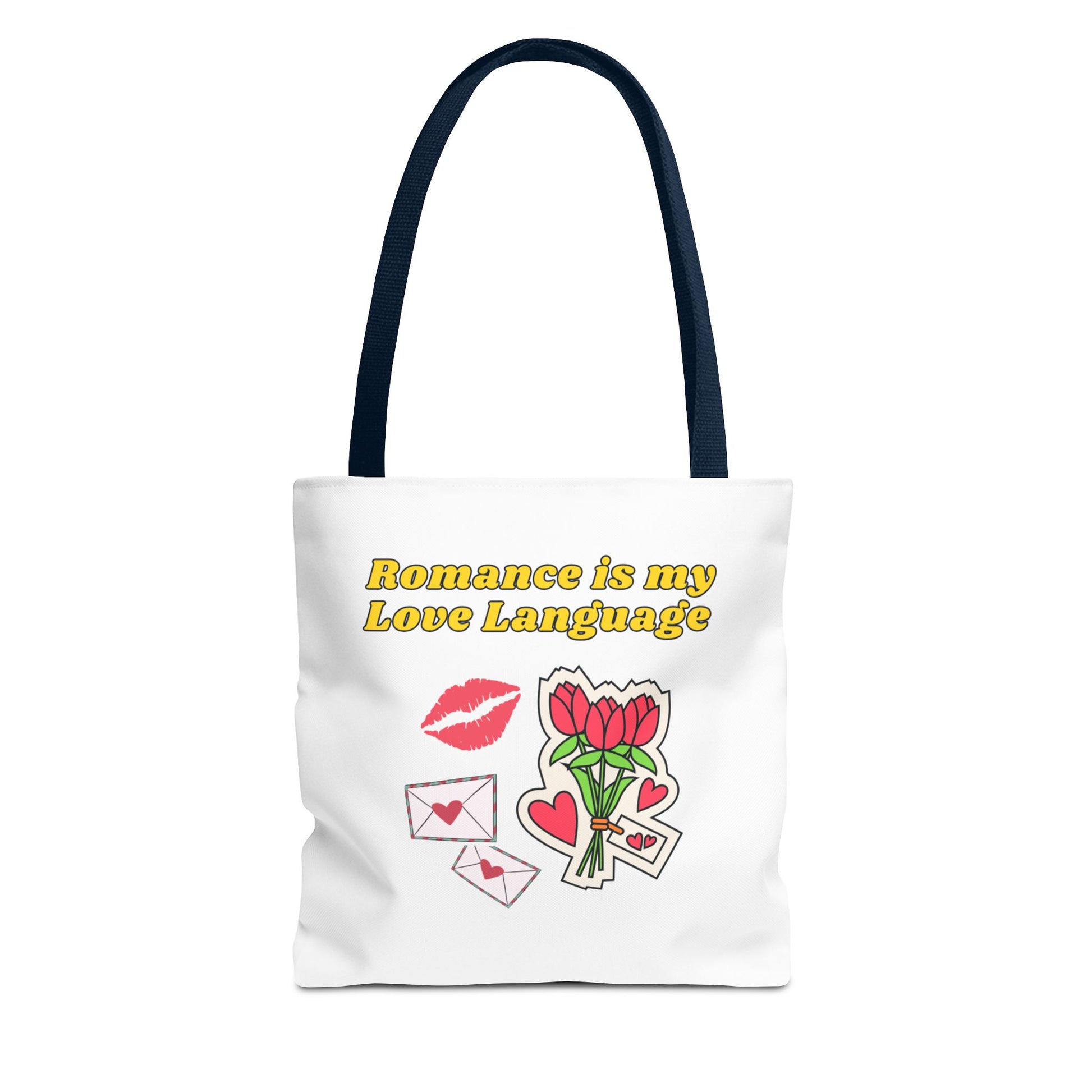 Romantic Tote Bag, Love Language Gift, Cute Reusable Shopping Bag, Valentine's Day Essentials, Gifts for Her, Floral Design Tote