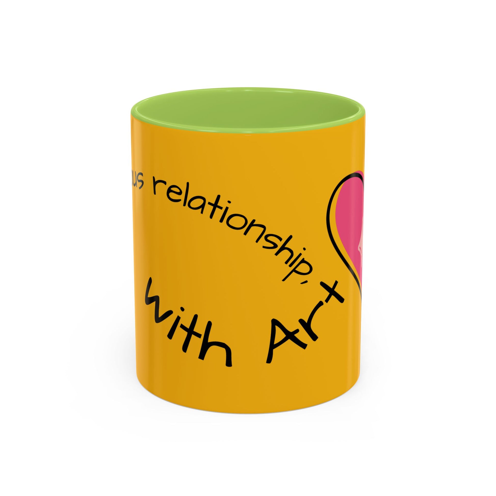 Heartfelt Art Coffee Mug, Inspirational Gift for Artists, Colorful Mug, Coffee Lovers, Home or Office Decor, Perfect for Art Lovers