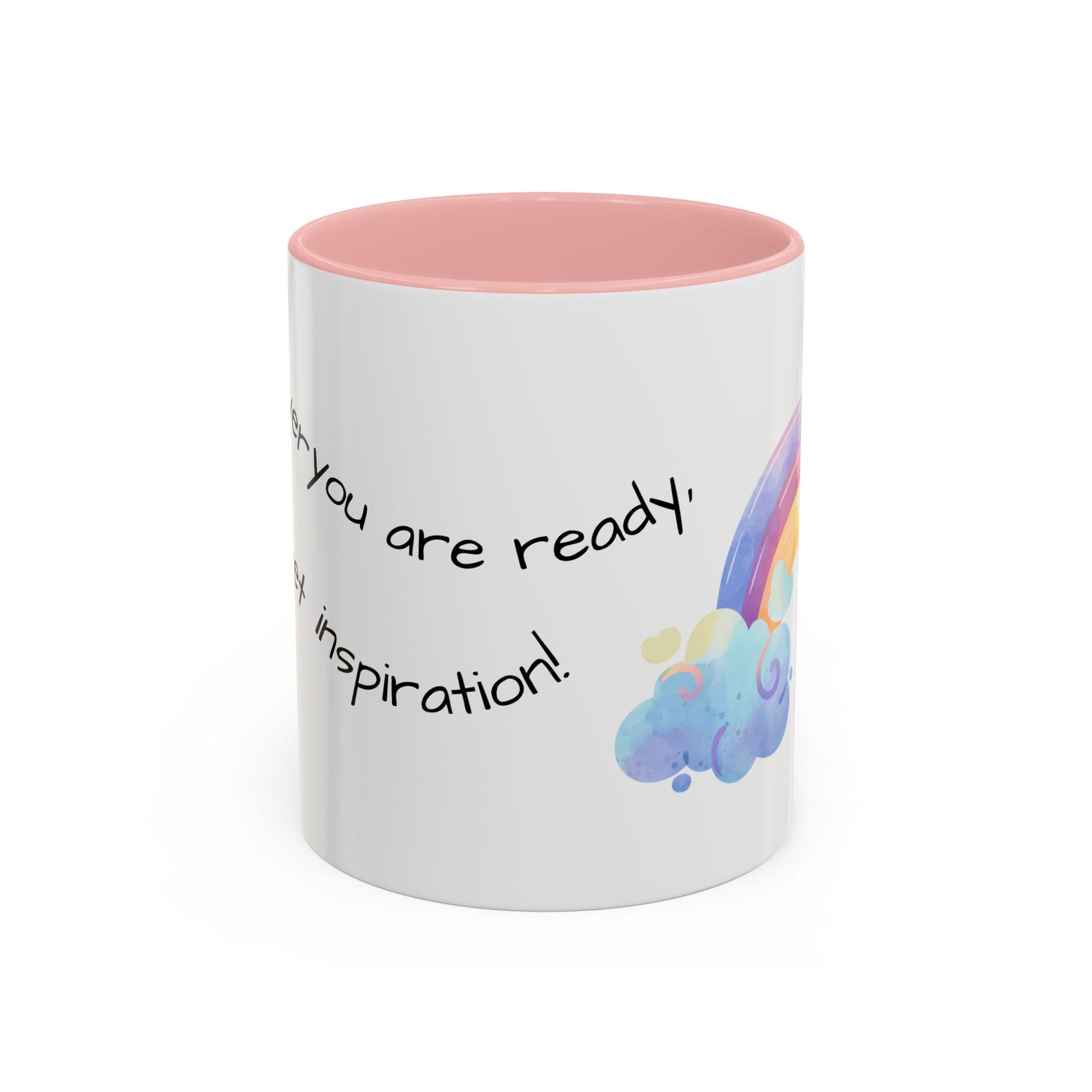 Inspirational Rainbow Coffee Mug, Motivational Cup for Daily Use, Gift for Friends, Home/Office Decor, Positive Vibes Mug
