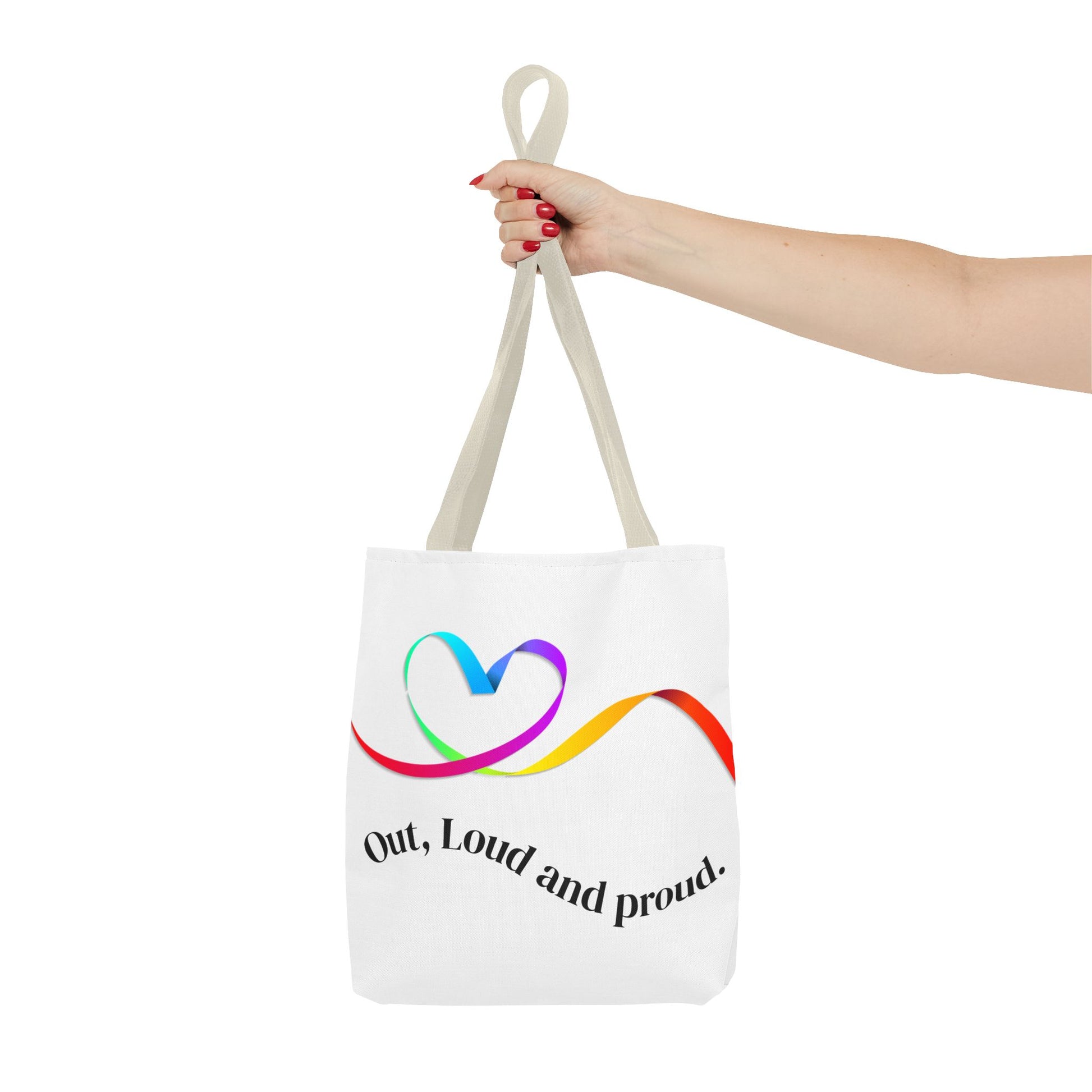 Colorful Love Heart Tote Bag | Eco-Friendly Shopping, Beach, Gift for Her, Festival, Casual Carry-All