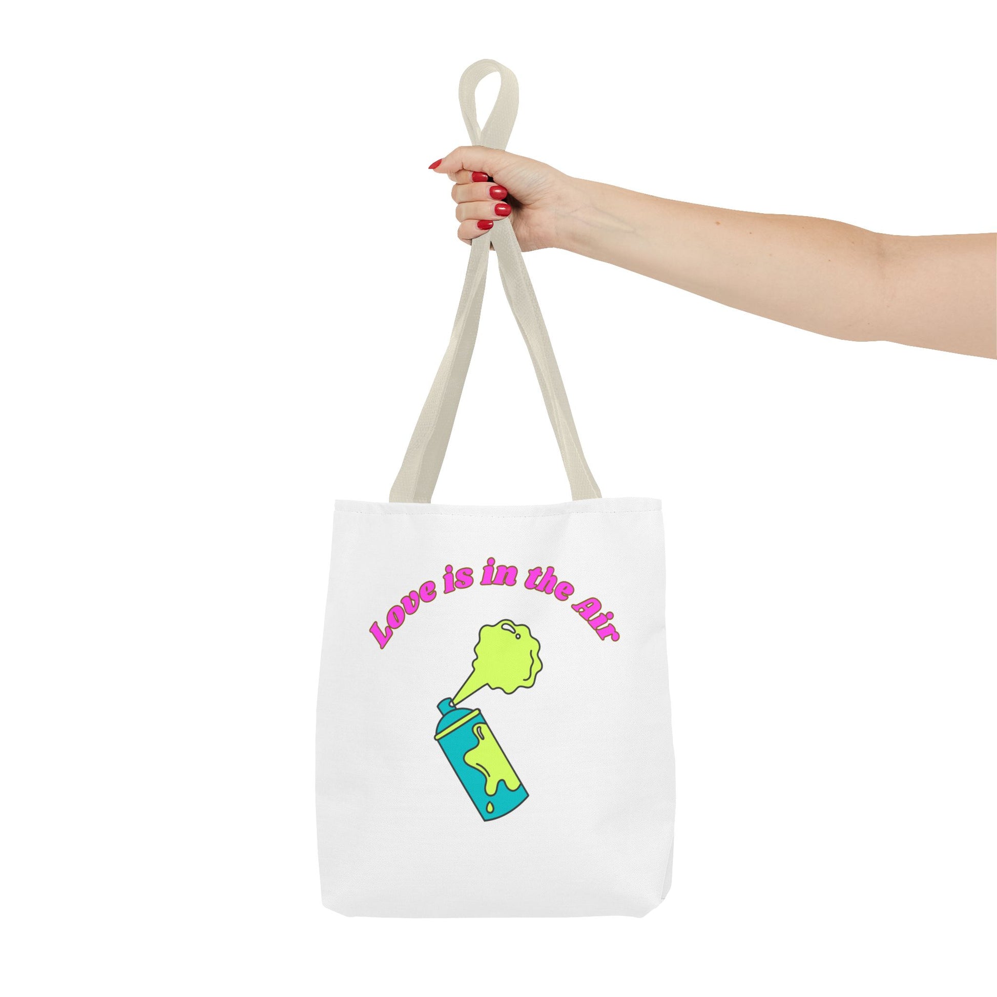 Love is in the Air Tote Bag - Fun and Unique Reusable Shopper, Gift for Friends, Everyday Use, Eco-Friendly