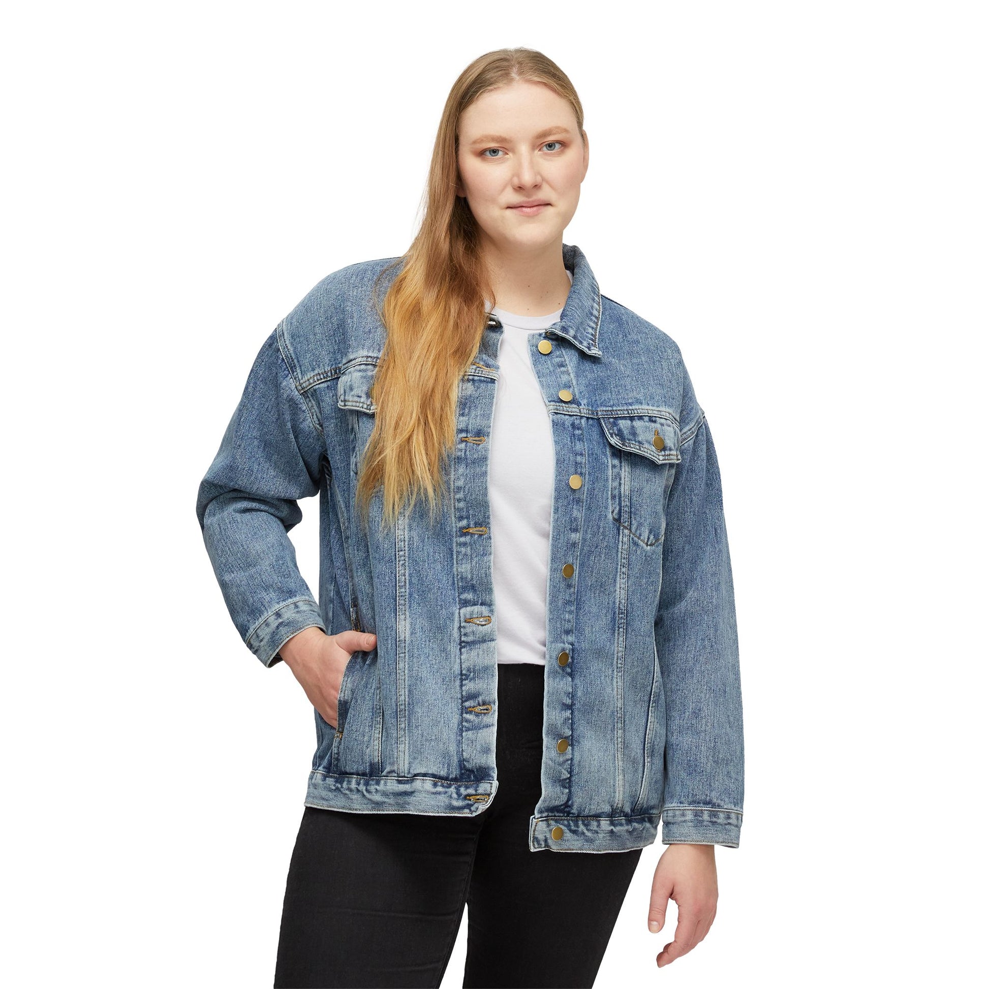 Trendy Women's Denim Jacket with Wild and Free Design | Casual Style, Summer Fashion, Gift for Her, Festival Wear, Vintage Look