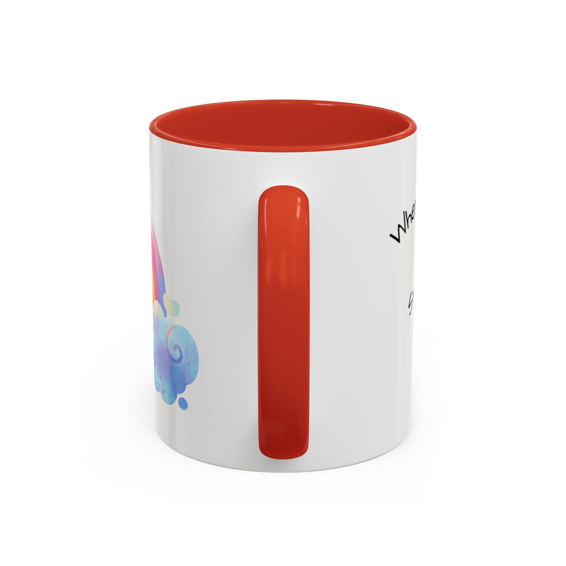Inspirational Rainbow Coffee Mug, Motivational Cup for Daily Use, Gift for Friends, Home/Office Decor, Positive Vibes Mug