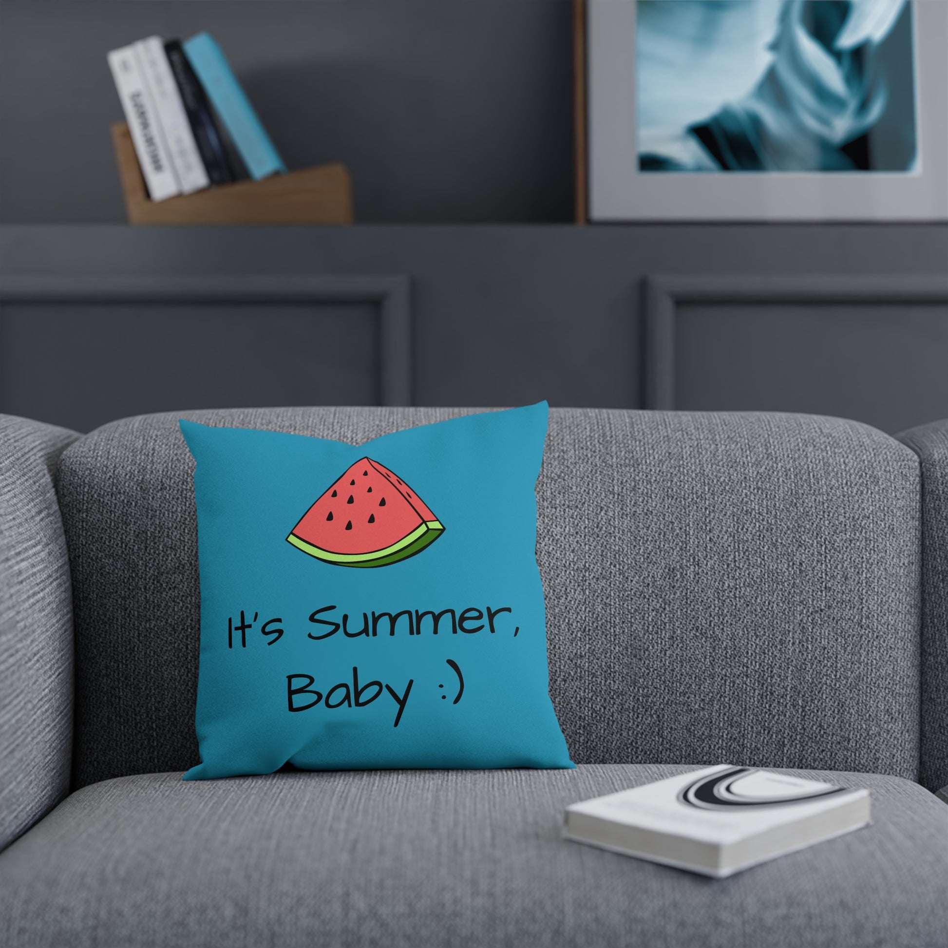 Playful Summer Cushion - Fun Throw Pillow, Summer Decor, Home Accent, Gift for Friends, Beach House Pillow, Colorful Decor
