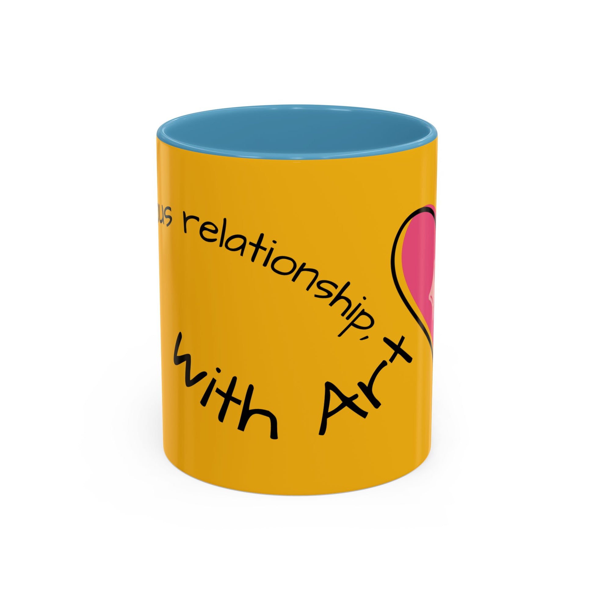 Heartfelt Art Coffee Mug, Inspirational Gift for Artists, Colorful Mug, Coffee Lovers, Home or Office Decor, Perfect for Art Lovers