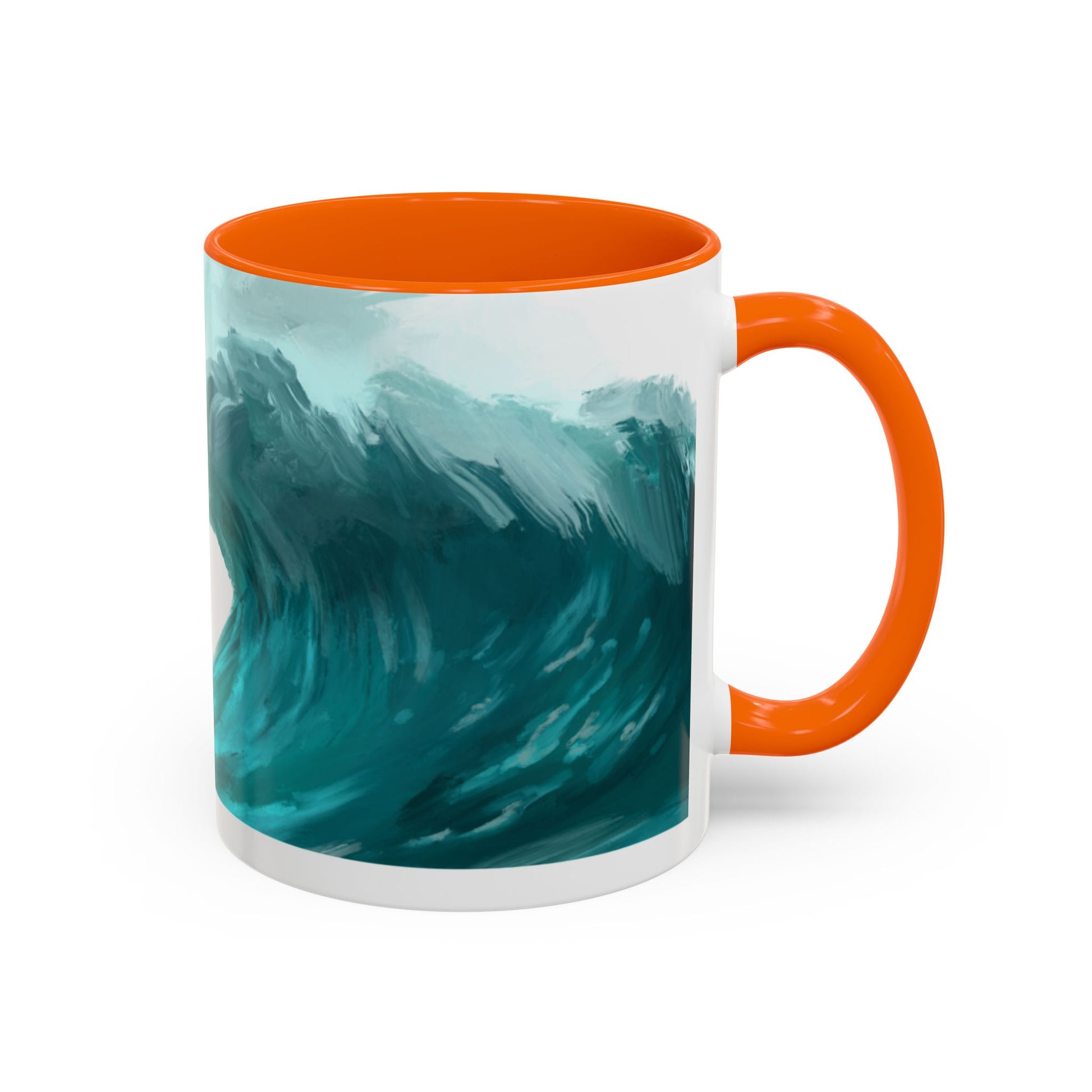 Ocean Wave Coffee Mug - Inspirational Drinkware, Gift for Surfers, Unique Beach Decor, Motivational Quote Mug