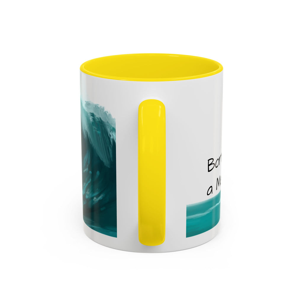 Ocean Wave Coffee Mug - Inspirational Drinkware, Gift for Surfers, Unique Beach Decor, Motivational Quote Mug