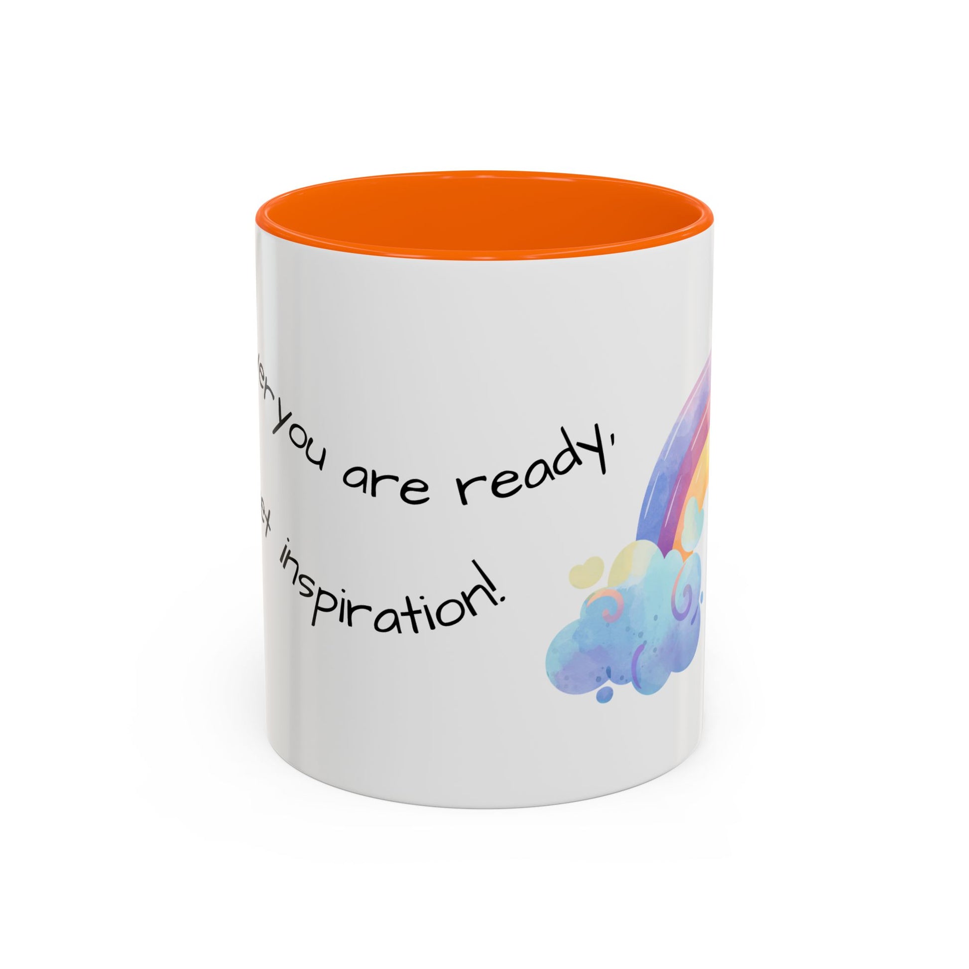 Inspirational Rainbow Coffee Mug, Motivational Cup for Daily Use, Gift for Friends, Home/Office Decor, Positive Vibes Mug