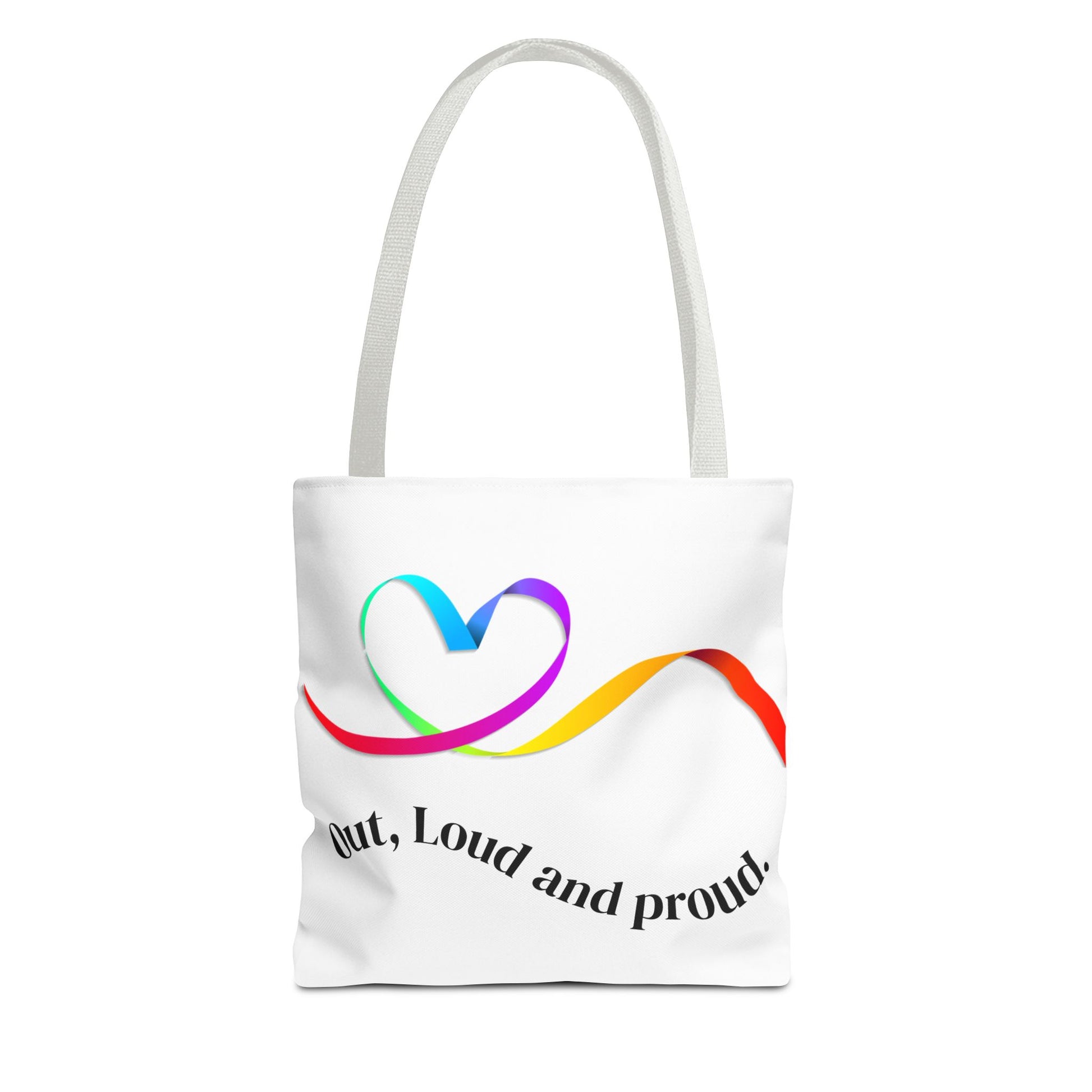 Colorful Love Heart Tote Bag | Eco-Friendly Shopping, Beach, Gift for Her, Festival, Casual Carry-All
