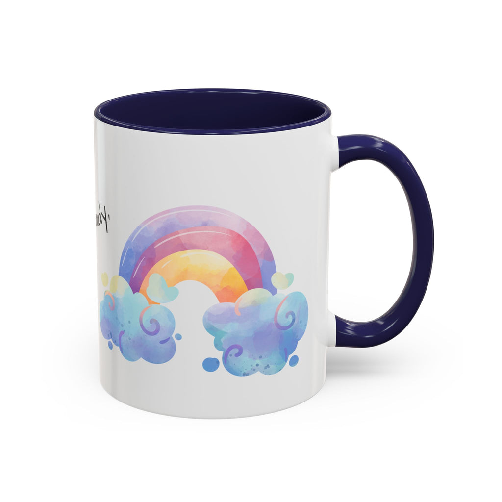 Inspirational Rainbow Coffee Mug, Motivational Cup for Daily Use, Gift for Friends, Home/Office Decor, Positive Vibes Mug