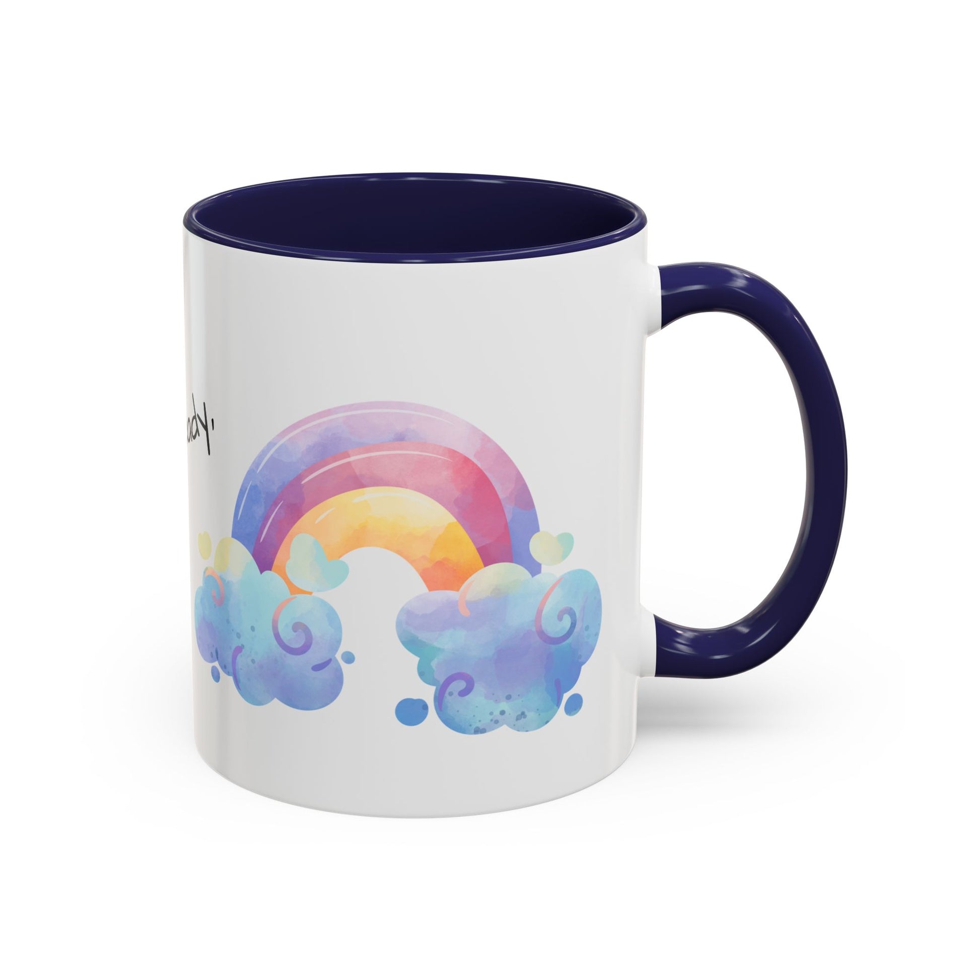 Inspirational Rainbow Coffee Mug, Motivational Cup for Daily Use, Gift for Friends, Home/Office Decor, Positive Vibes Mug