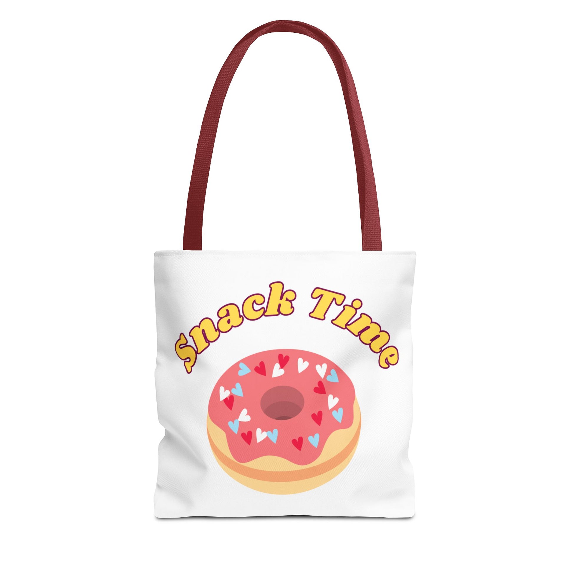 Snack Time Tote Bag, Fun Shopping Bag, Casual Carryall, Gift for Food Lovers, Cute Grocery Tote