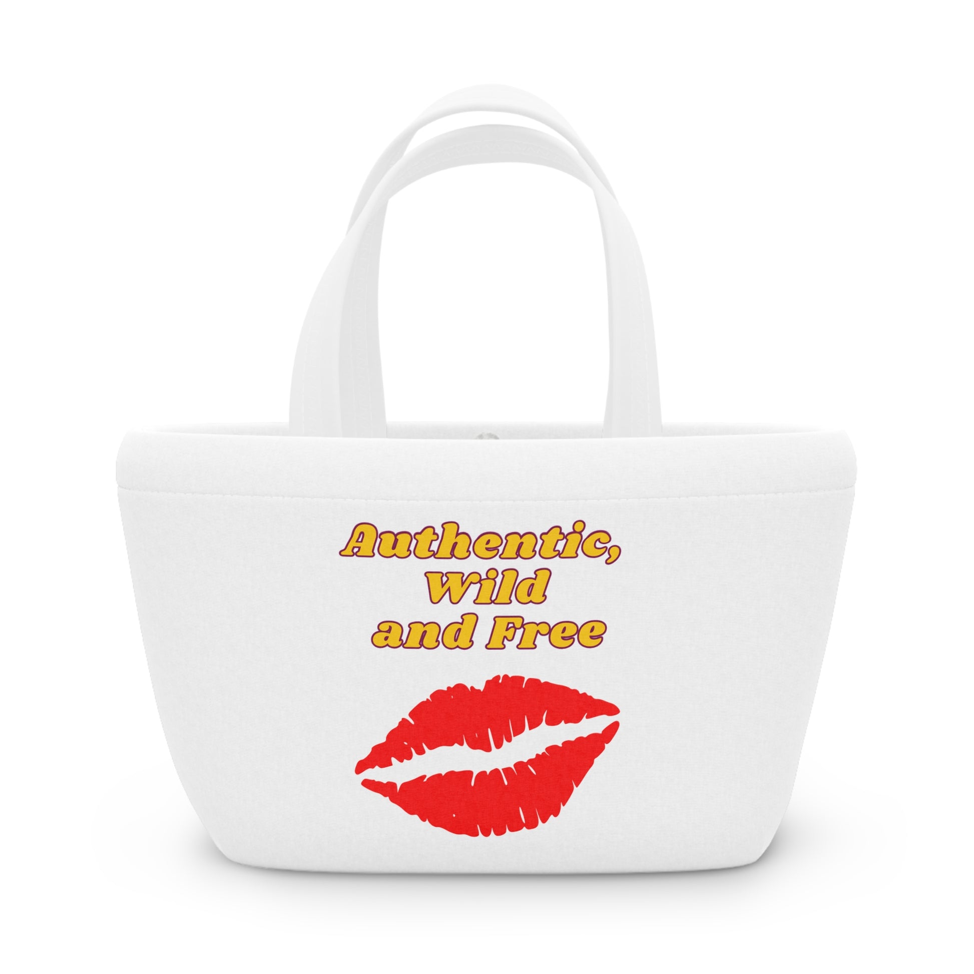 Stylish Lunch Bag - Authentic, Wild and Free, Reusable Tote, Eco-Friendly Food Carrier, Perfect for Work, School or Picnic