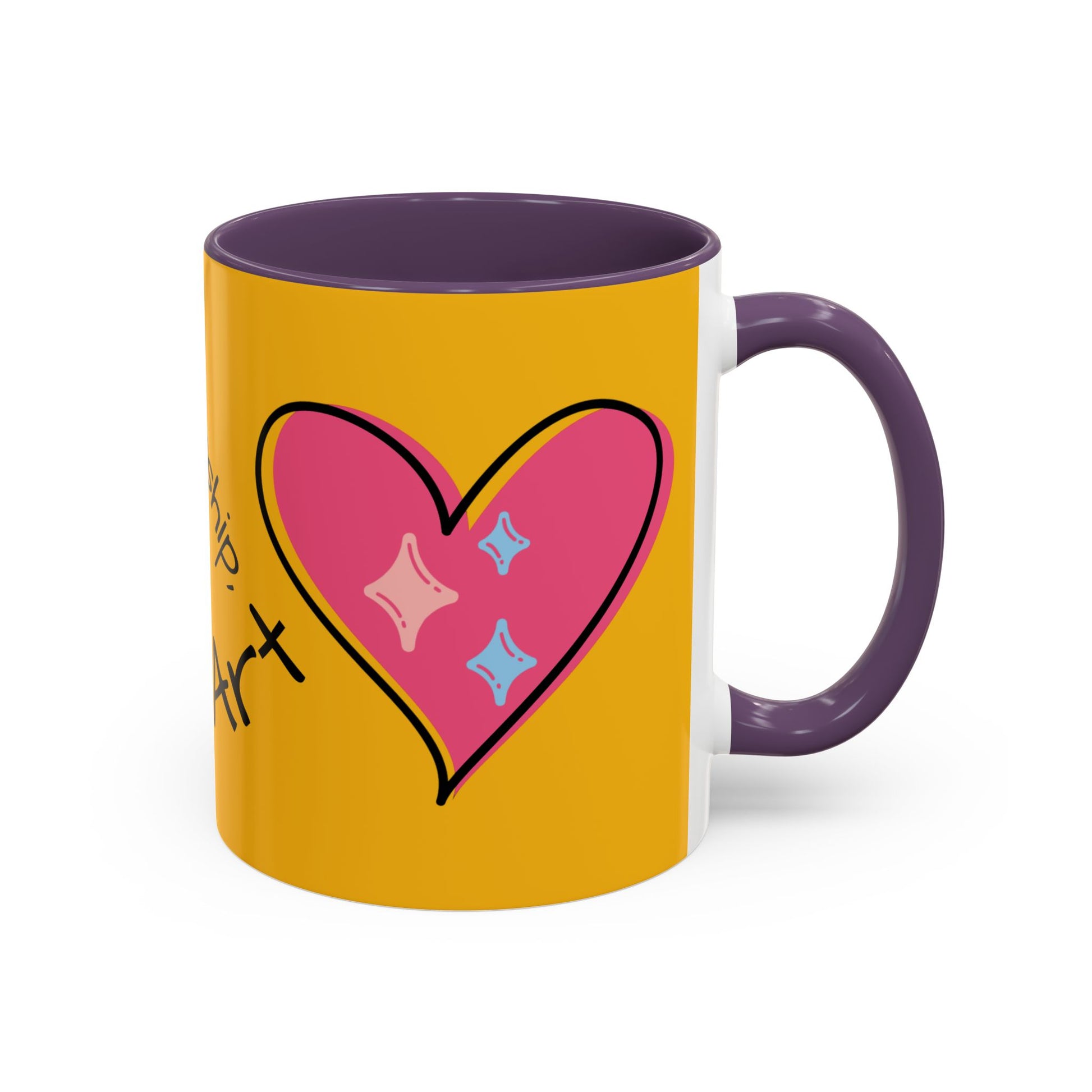 Heartfelt Art Coffee Mug, Inspirational Gift for Artists, Colorful Mug, Coffee Lovers, Home or Office Decor, Perfect for Art Lovers