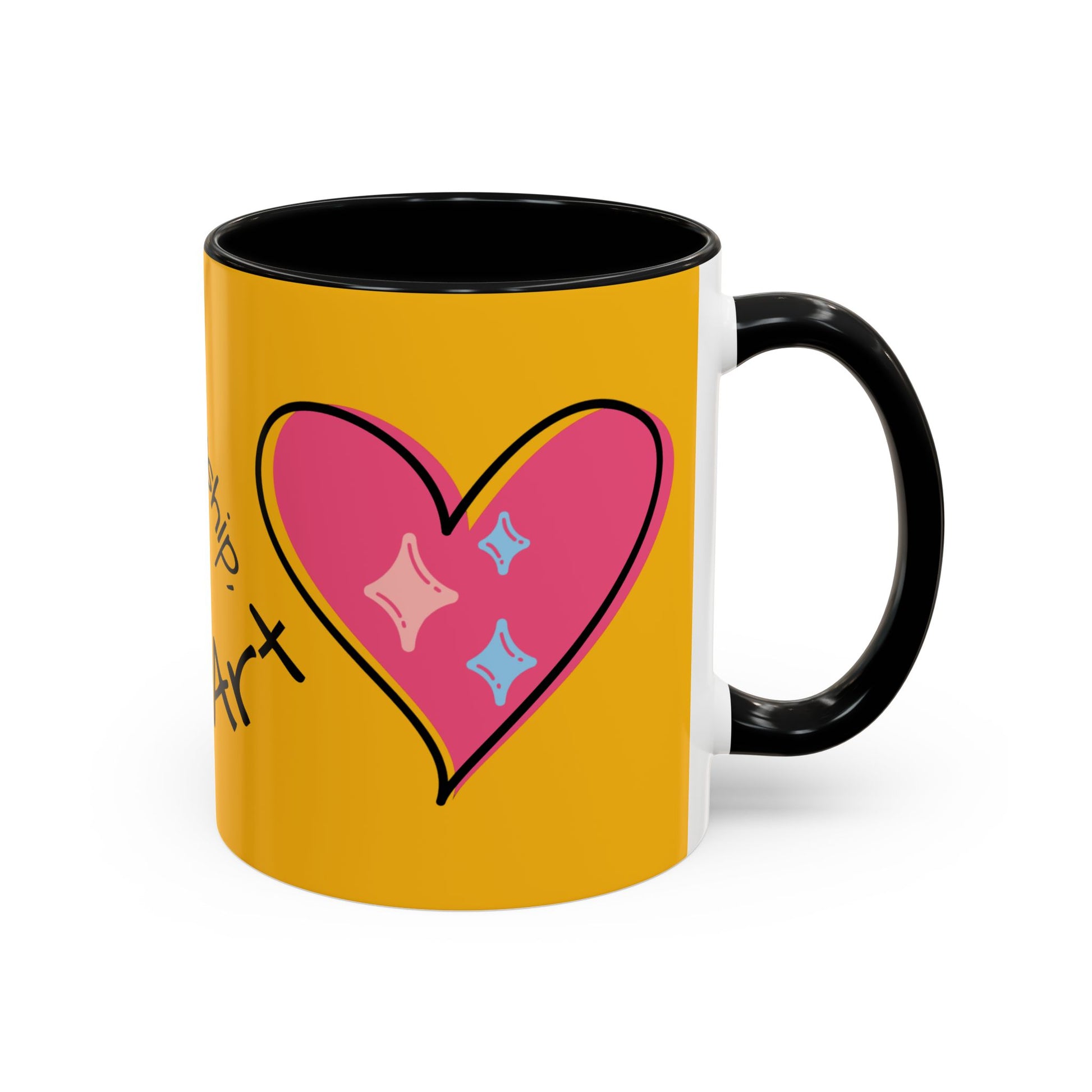 Heartfelt Art Coffee Mug, Inspirational Gift for Artists, Colorful Mug, Coffee Lovers, Home or Office Decor, Perfect for Art Lovers