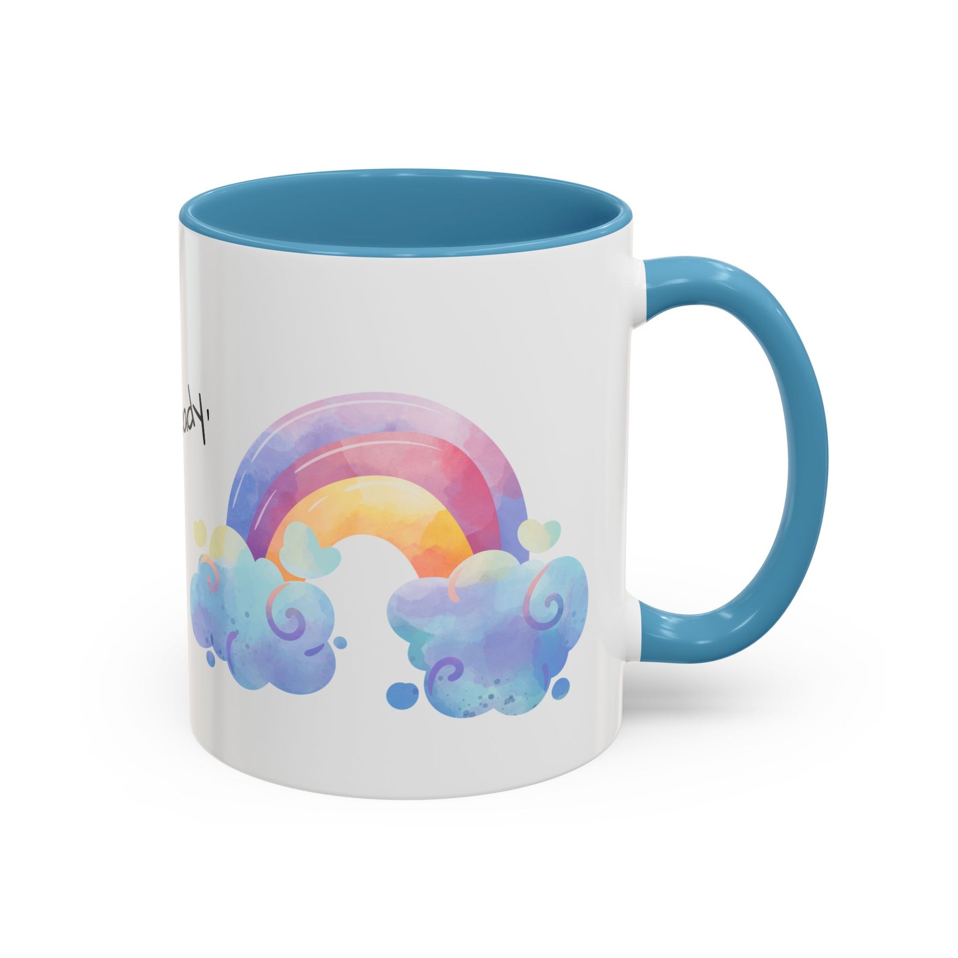 Inspirational Rainbow Coffee Mug, Motivational Cup for Daily Use, Gift for Friends, Home/Office Decor, Positive Vibes Mug