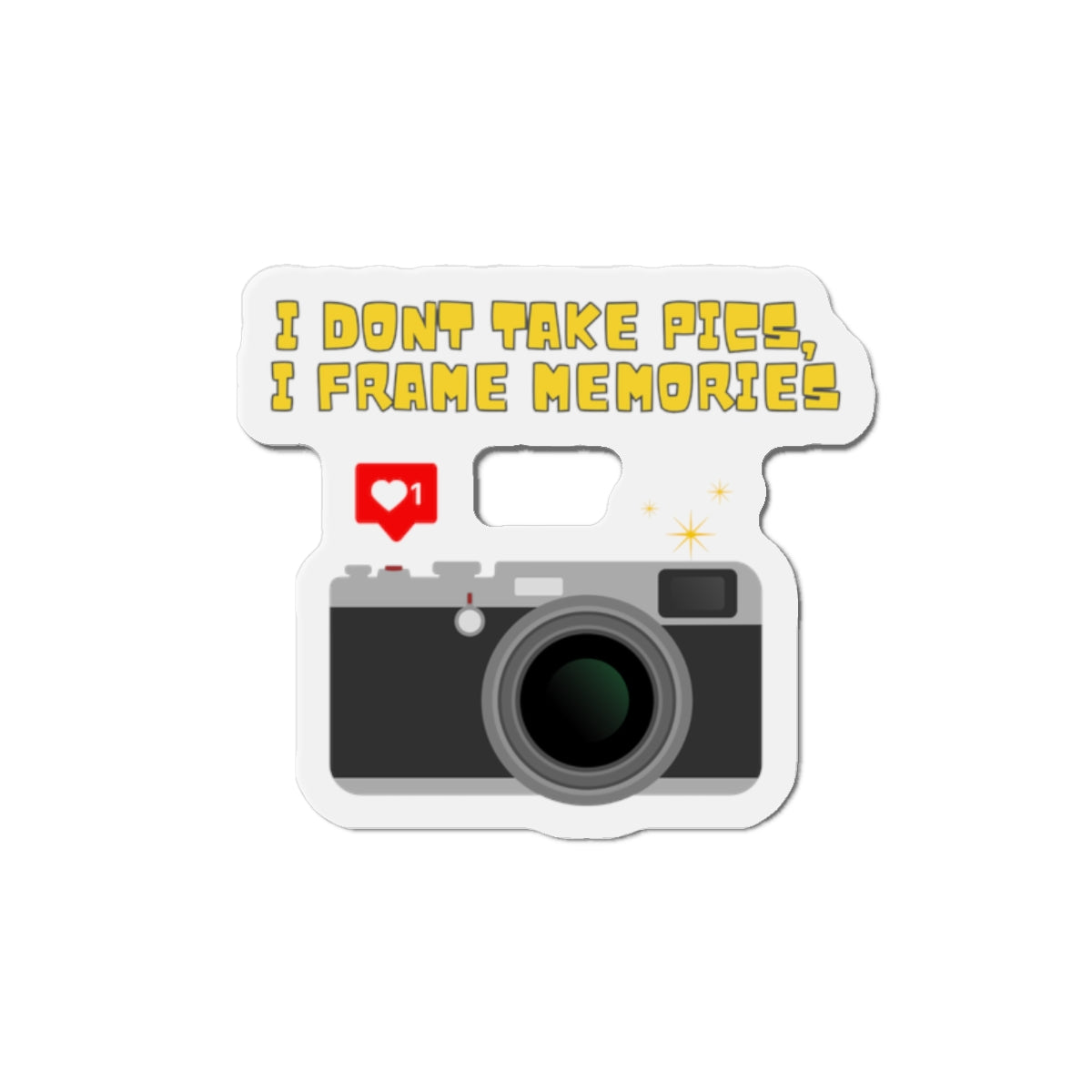 Camera Die-Cut Magnet, Unique Photography Gift, Home Decor, Fridge Magnet, Vintage Film Camera, Memory Keeper