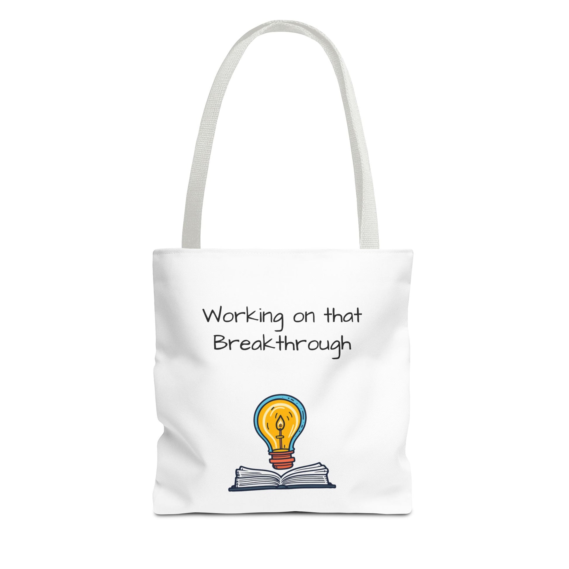 Lightbulb Inspiration Tote Bag - Motivational Gift for Students, Book Lovers, Great for Work, School, or Everyday Use, Unique AOP [...]