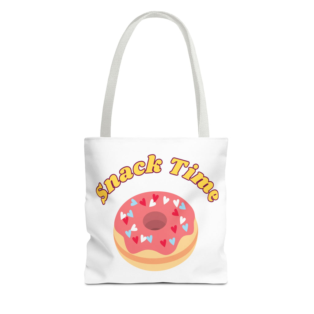 Snack Time Tote Bag, Fun Shopping Bag, Casual Carryall, Gift for Food Lovers, Cute Grocery Tote