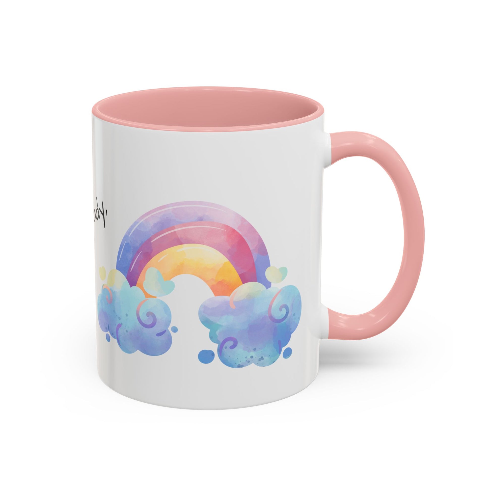 Inspirational Rainbow Coffee Mug, Motivational Cup for Daily Use, Gift for Friends, Home/Office Decor, Positive Vibes Mug