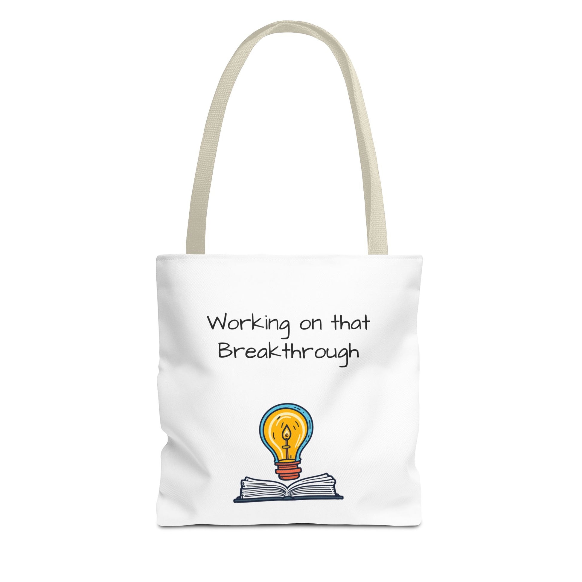 Lightbulb Inspiration Tote Bag - Motivational Gift for Students, Book Lovers, Great for Work, School, or Everyday Use, Unique AOP [...]