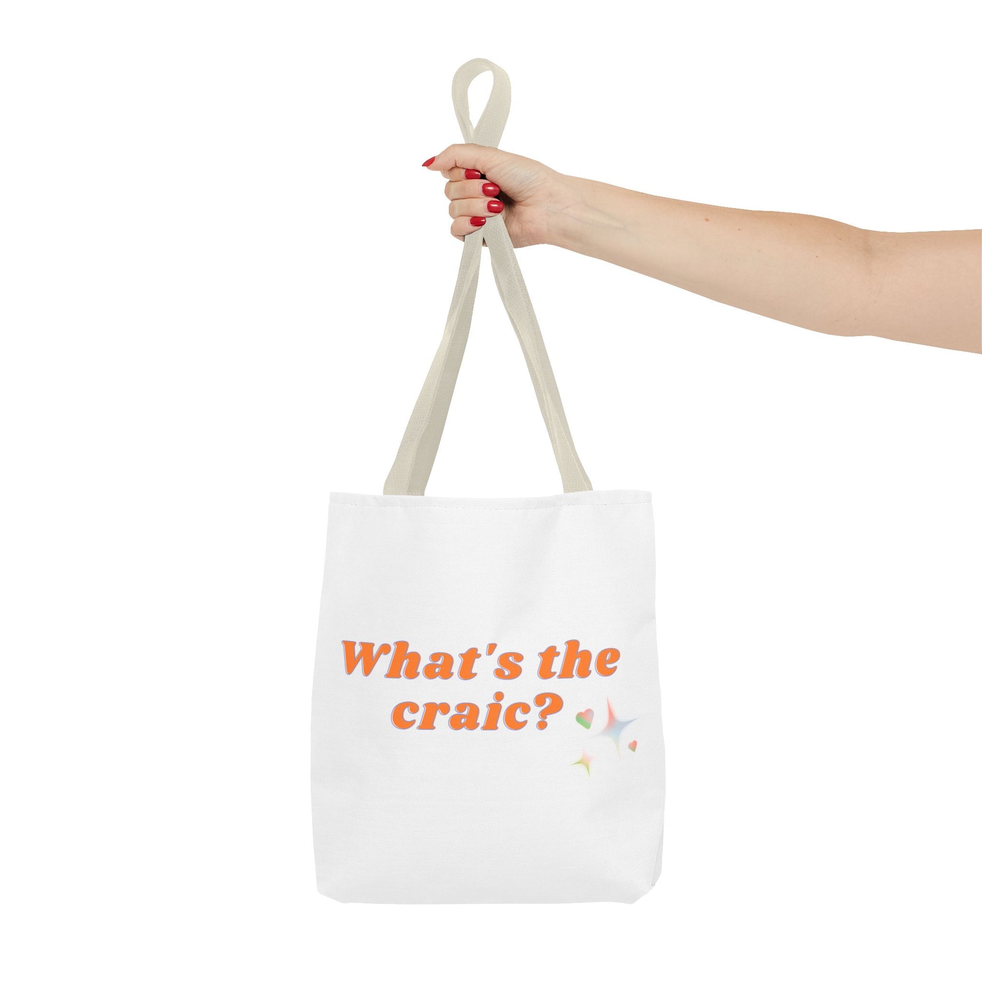 Fun Tote Bag – What's the Craic? | Perfect for Daily Use, Grocery Shopping, Beach Days, Best Friend Gifts, or Irish Culture Lovers