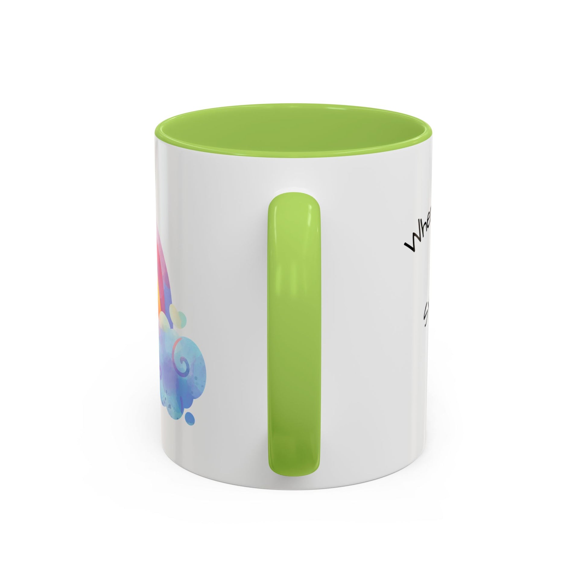 Inspirational Rainbow Coffee Mug, Motivational Cup for Daily Use, Gift for Friends, Home/Office Decor, Positive Vibes Mug
