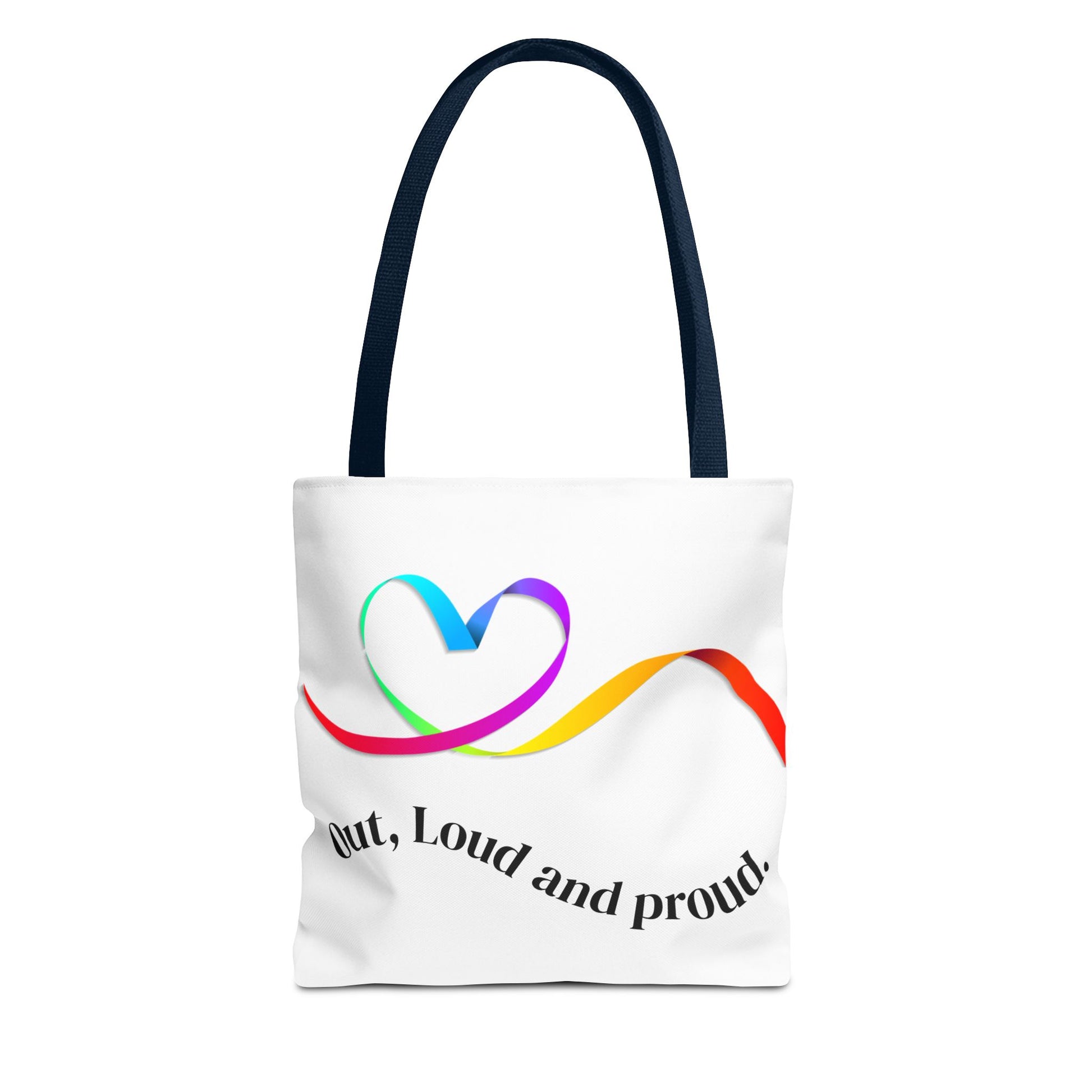 Colorful Love Heart Tote Bag | Eco-Friendly Shopping, Beach, Gift for Her, Festival, Casual Carry-All