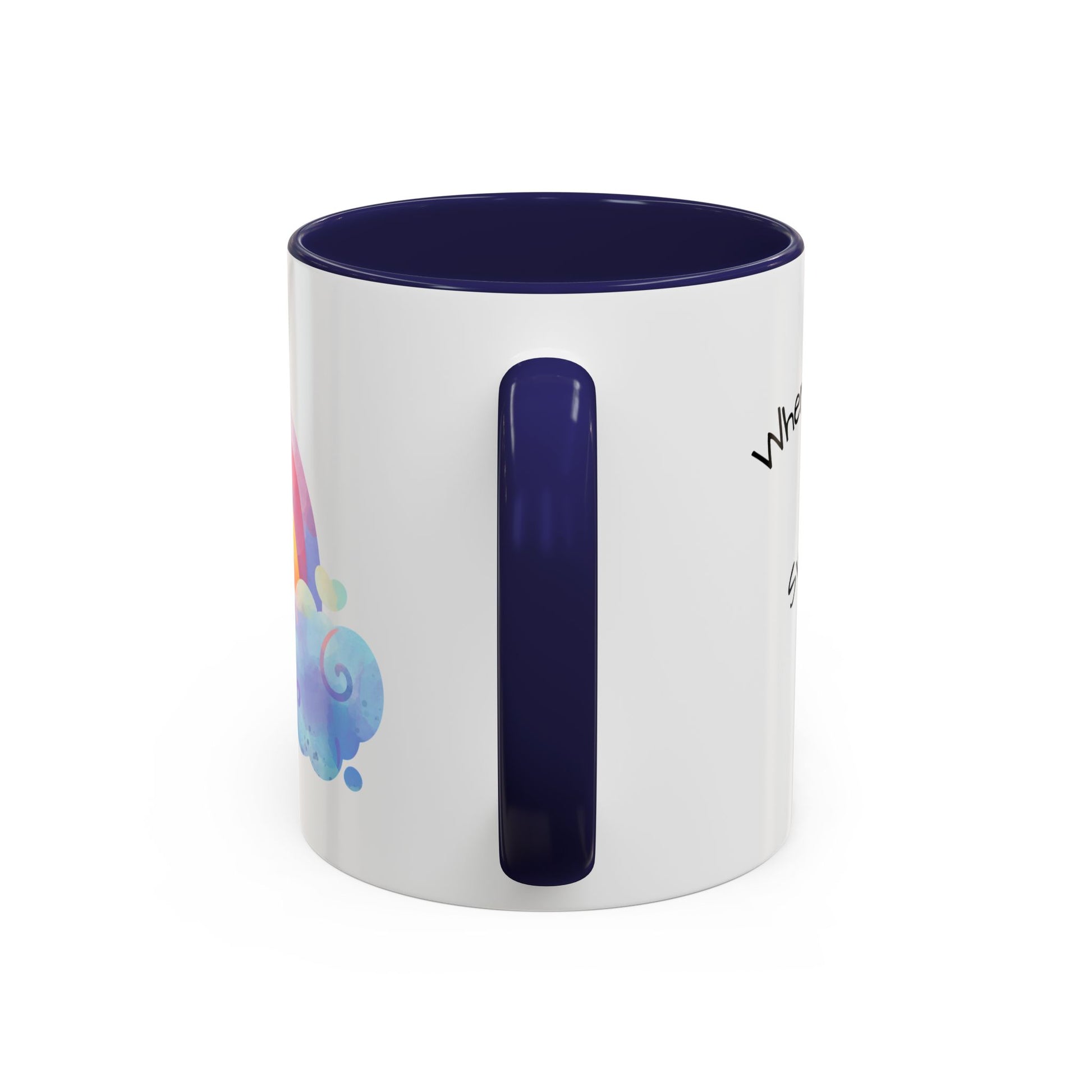 Inspirational Rainbow Coffee Mug, Motivational Cup for Daily Use, Gift for Friends, Home/Office Decor, Positive Vibes Mug
