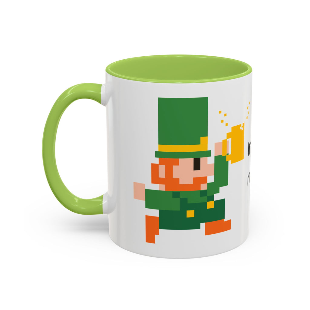 St. Patrick's Day Accent Coffee Mug - Celebrate with Humor, Perfect for Gift Giving, Fun Kitchen Décor, Irish Pride, Lucky Charm