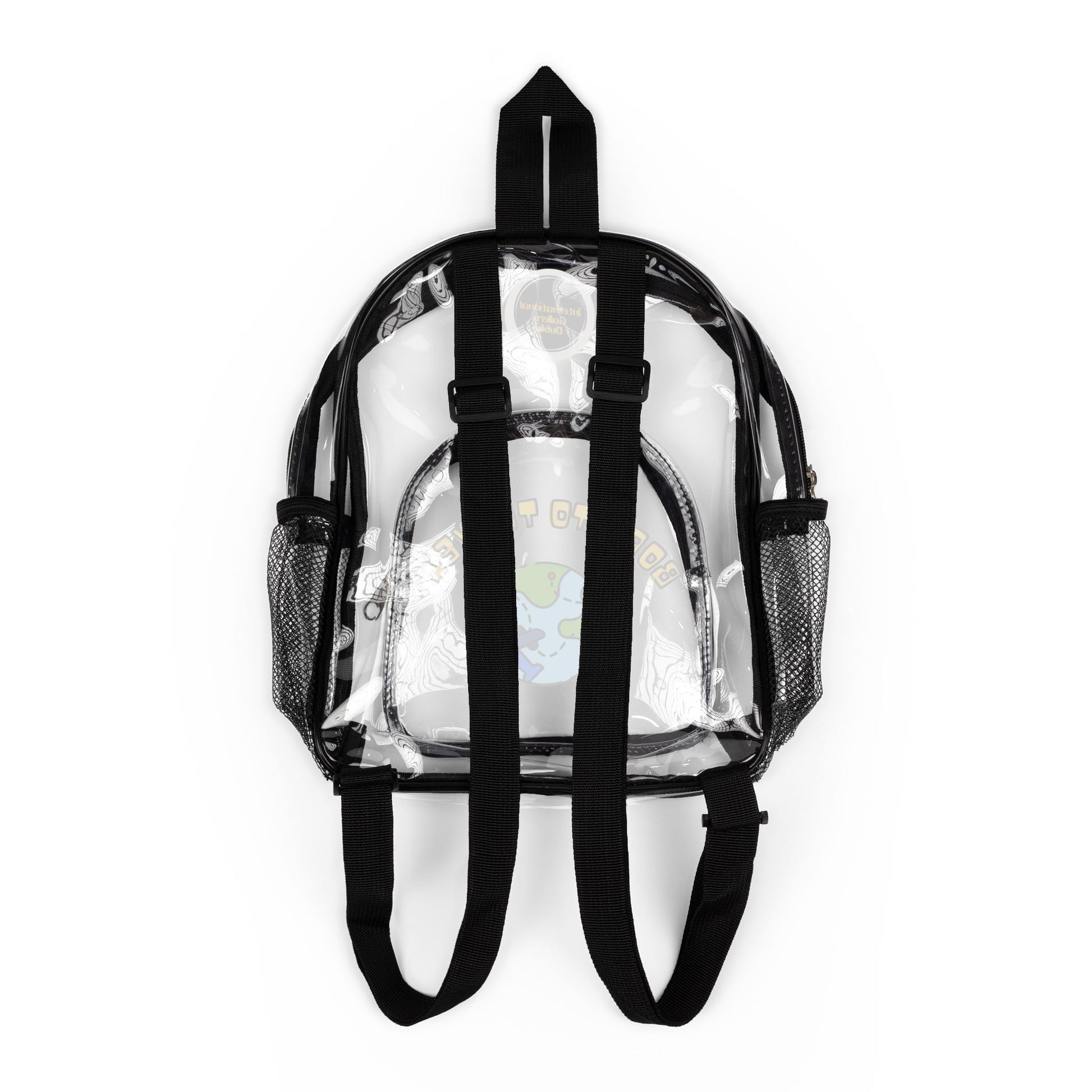Born to travel, Clear Stadium Backpack, Transparent Bag, Game Day Essentials, Concert Ready, Festival Gear, Stylish & Functional