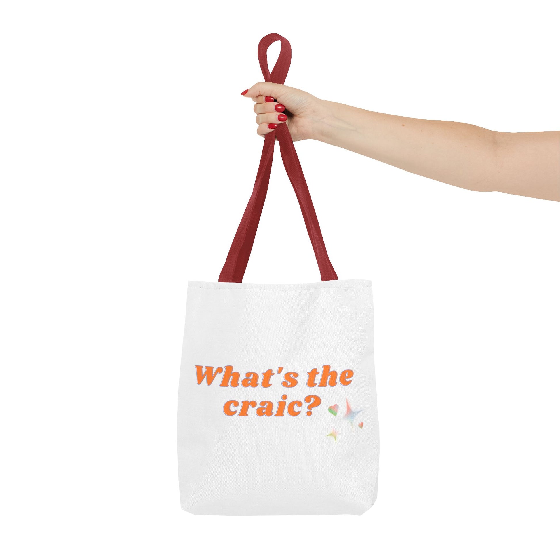Fun Tote Bag – What's the Craic? | Perfect for Daily Use, Grocery Shopping, Beach Days, Best Friend Gifts, or Irish Culture Lovers