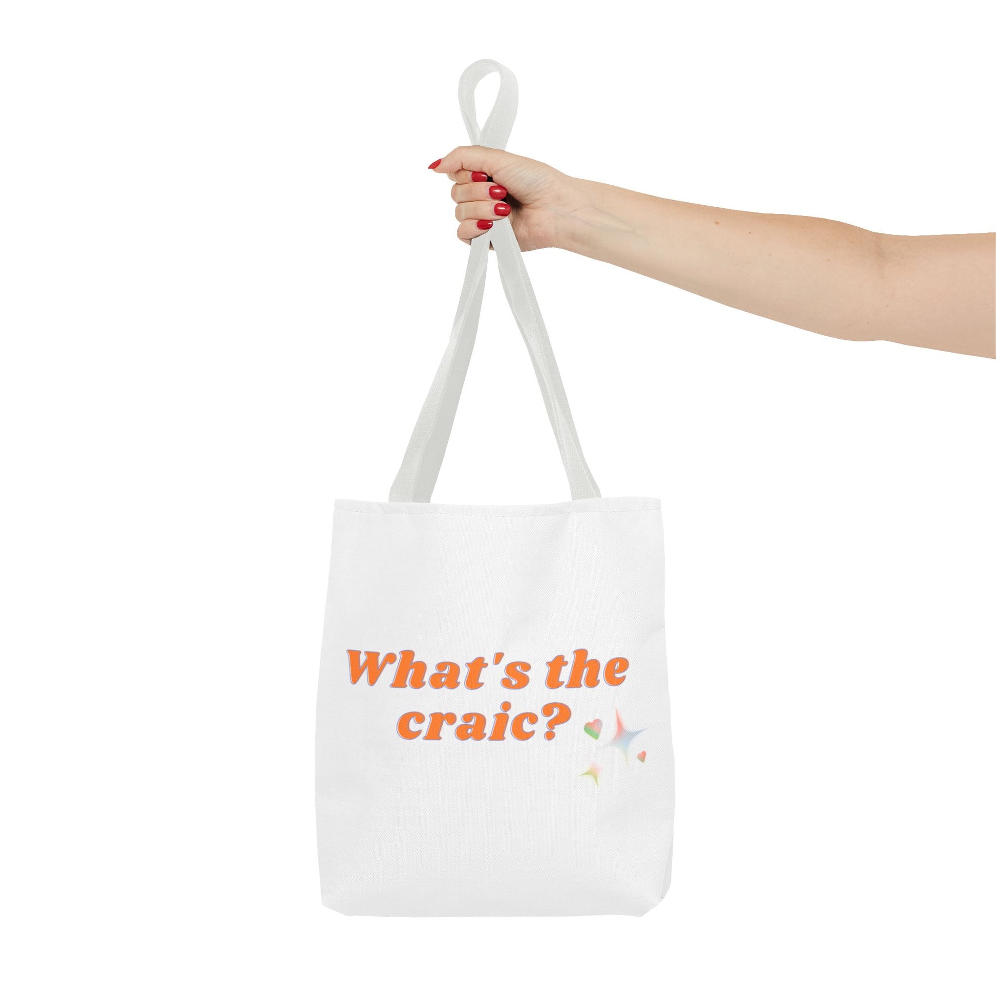 Fun Tote Bag – What's the Craic? | Perfect for Daily Use, Grocery Shopping, Beach Days, Best Friend Gifts, or Irish Culture Lovers