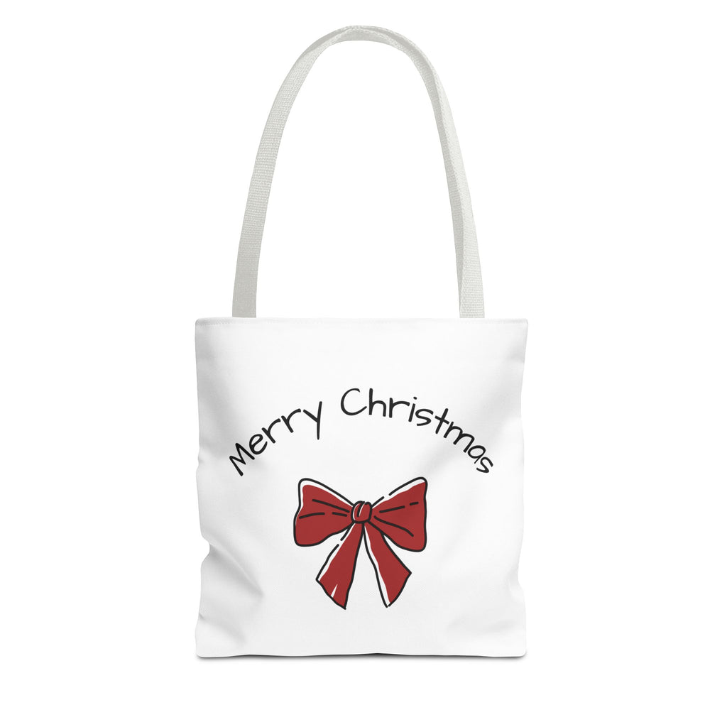 Merry Christmas Tote Bag - Festive Holiday Bag, Gift Idea for Christmas, Shopping Tote, AOP Design, Eco-Friendly Gift