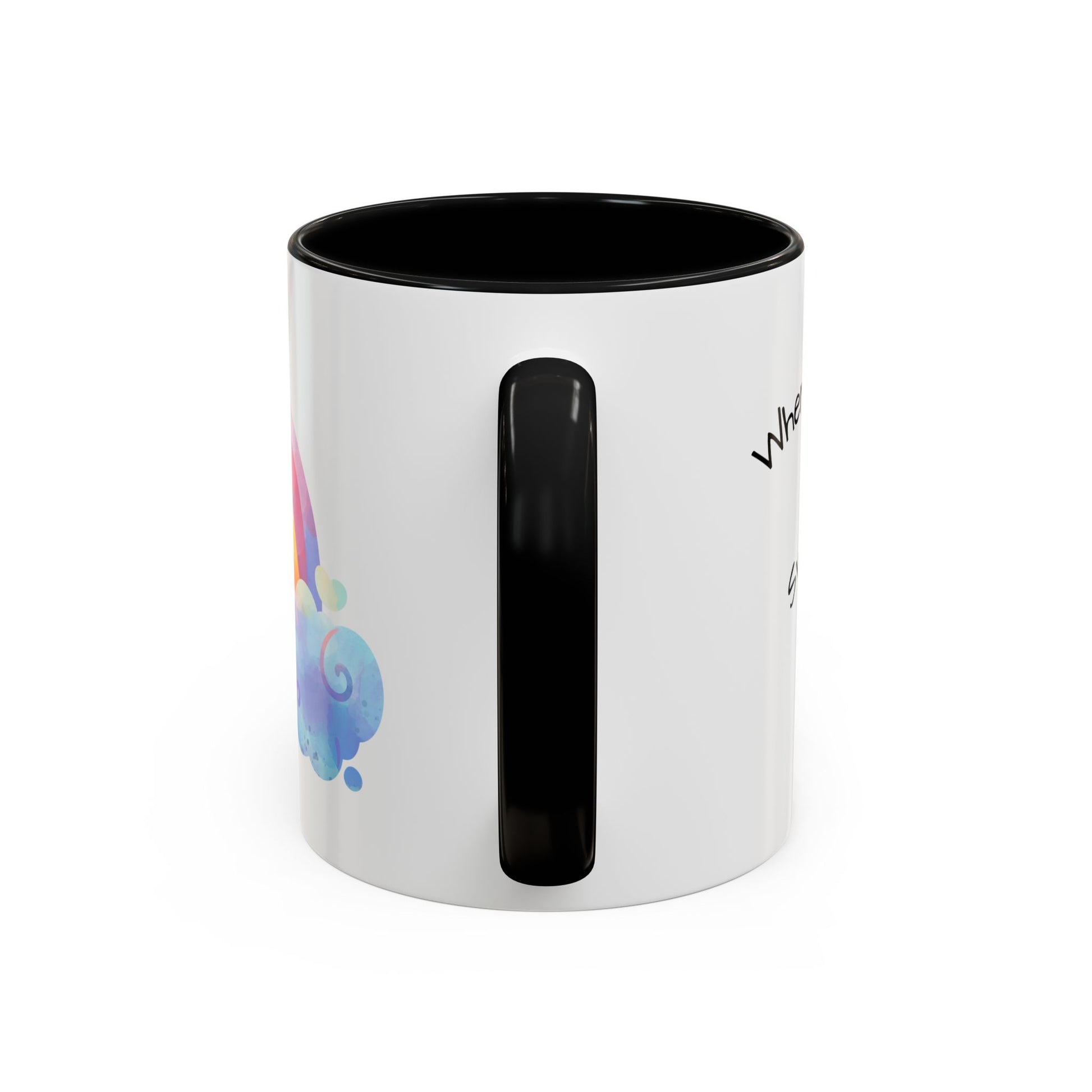 Inspirational Rainbow Coffee Mug, Motivational Cup for Daily Use, Gift for Friends, Home/Office Decor, Positive Vibes Mug