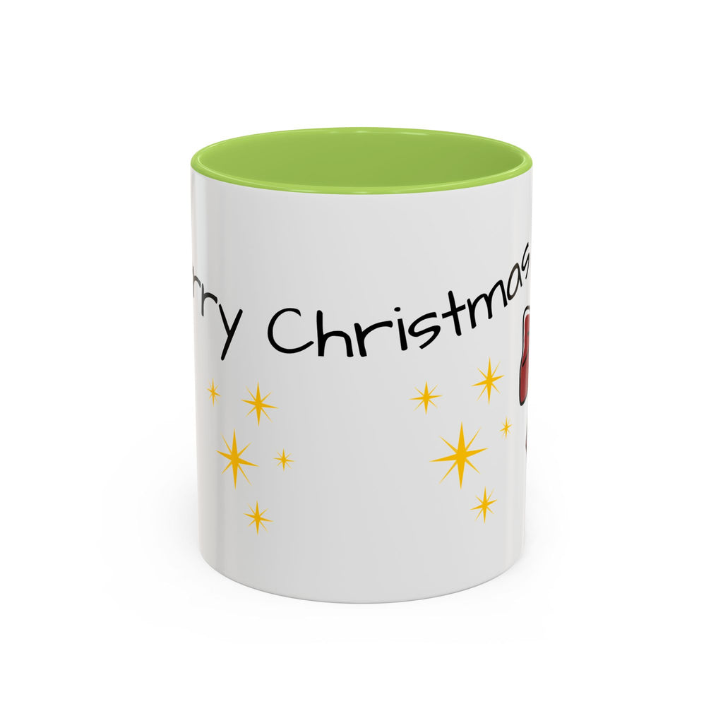 Festive Christmas Coffee Mug, Holiday Beverage Cup, Gift for Coffee Lovers, Merry Christmas Mug, Cute Bow Design