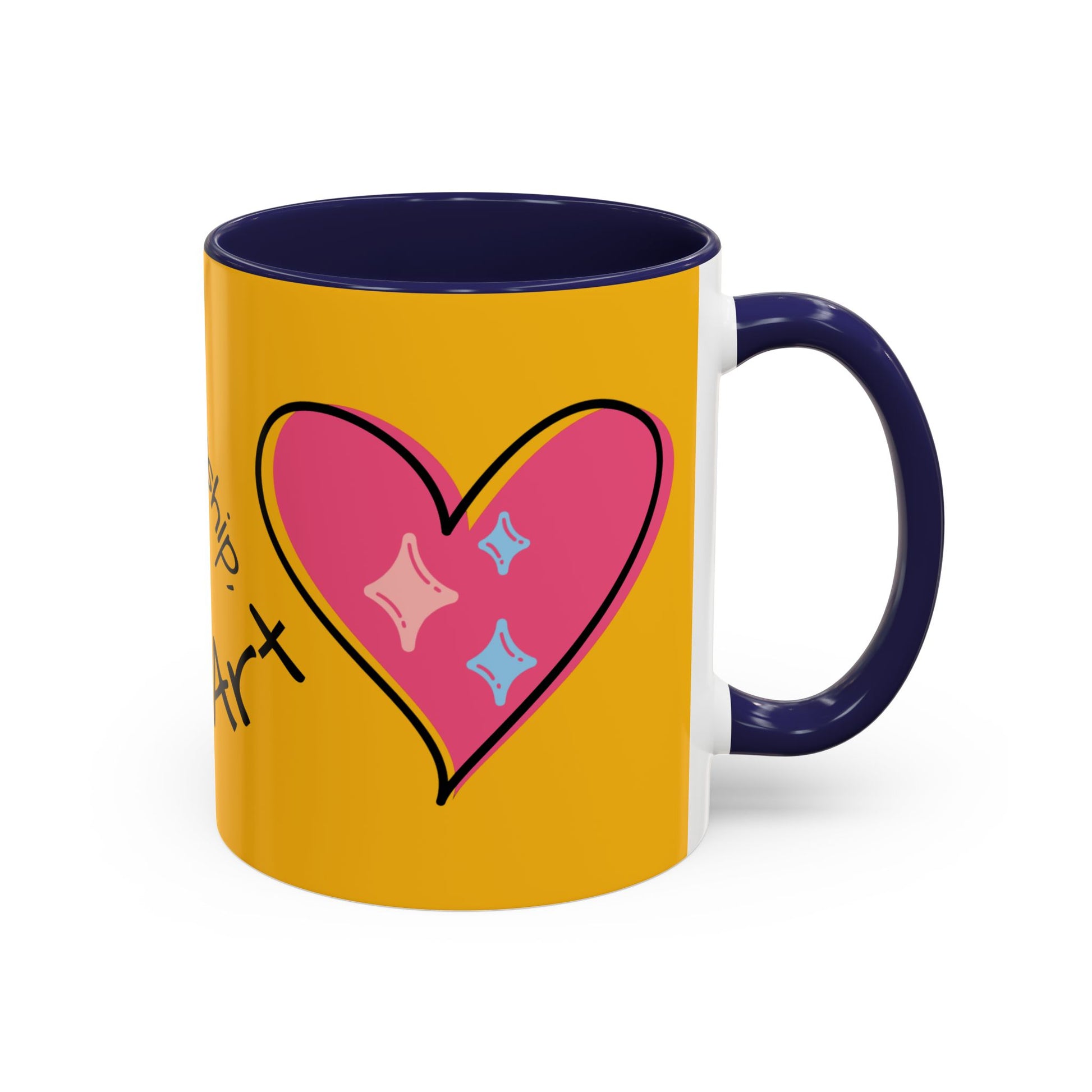 Heartfelt Art Coffee Mug, Inspirational Gift for Artists, Colorful Mug, Coffee Lovers, Home or Office Decor, Perfect for Art Lovers
