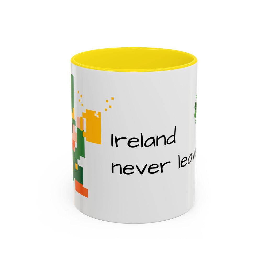 St. Patrick's Day Accent Coffee Mug - Celebrate with Humor, Perfect for Gift Giving, Fun Kitchen Décor, Irish Pride, Lucky Charm