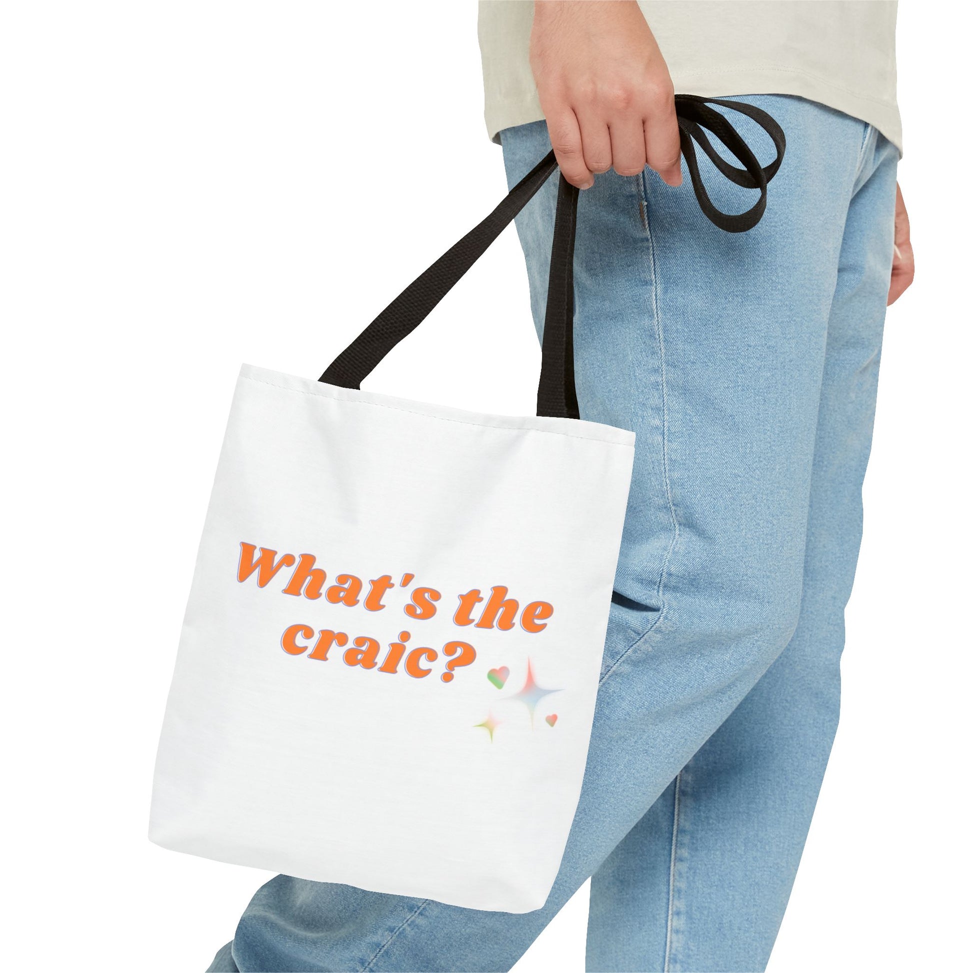 Fun Tote Bag – What's the Craic? | Perfect for Daily Use, Grocery Shopping, Beach Days, Best Friend Gifts, or Irish Culture Lovers