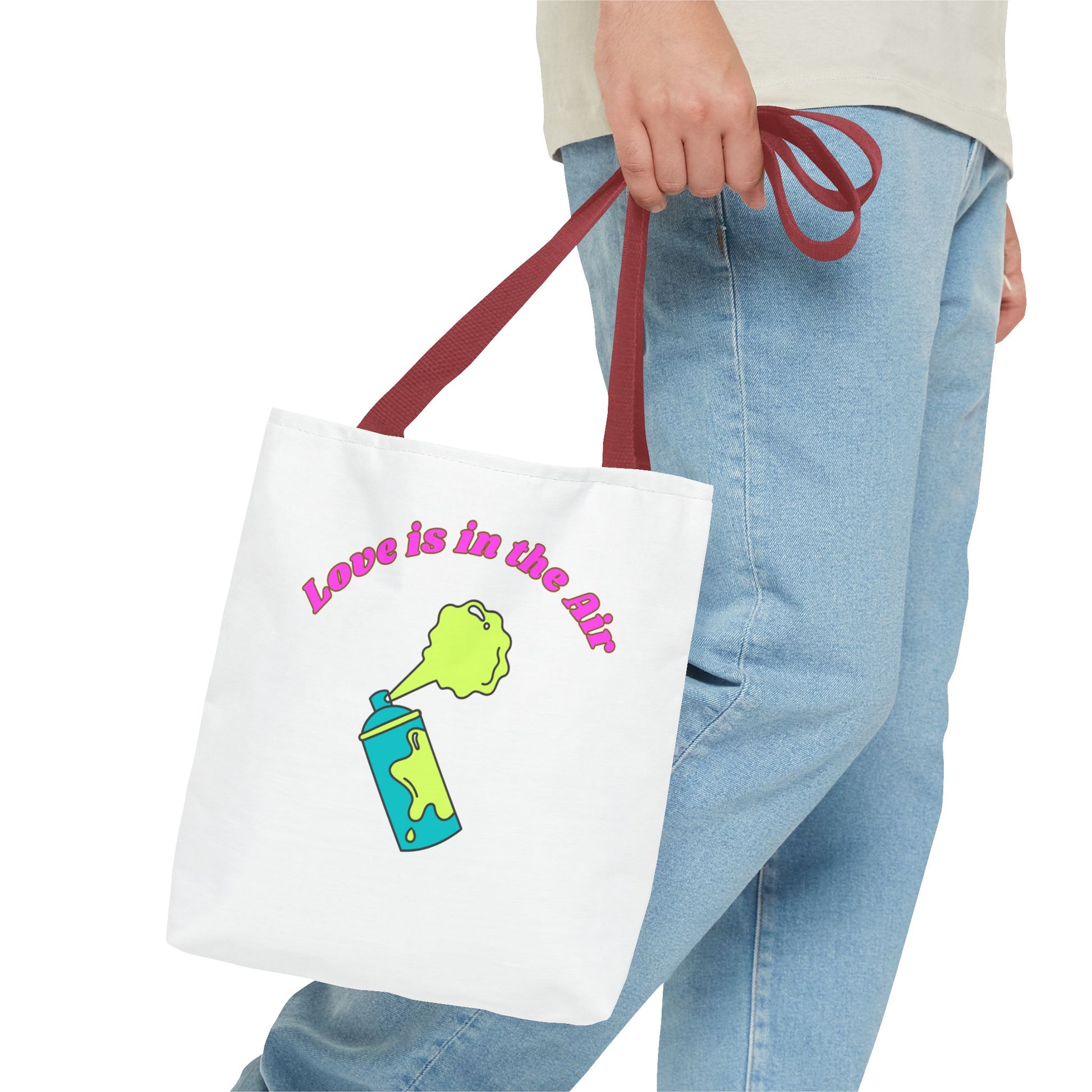 Love is in the Air Tote Bag - Fun and Unique Reusable Shopper, Gift for Friends, Everyday Use, Eco-Friendly