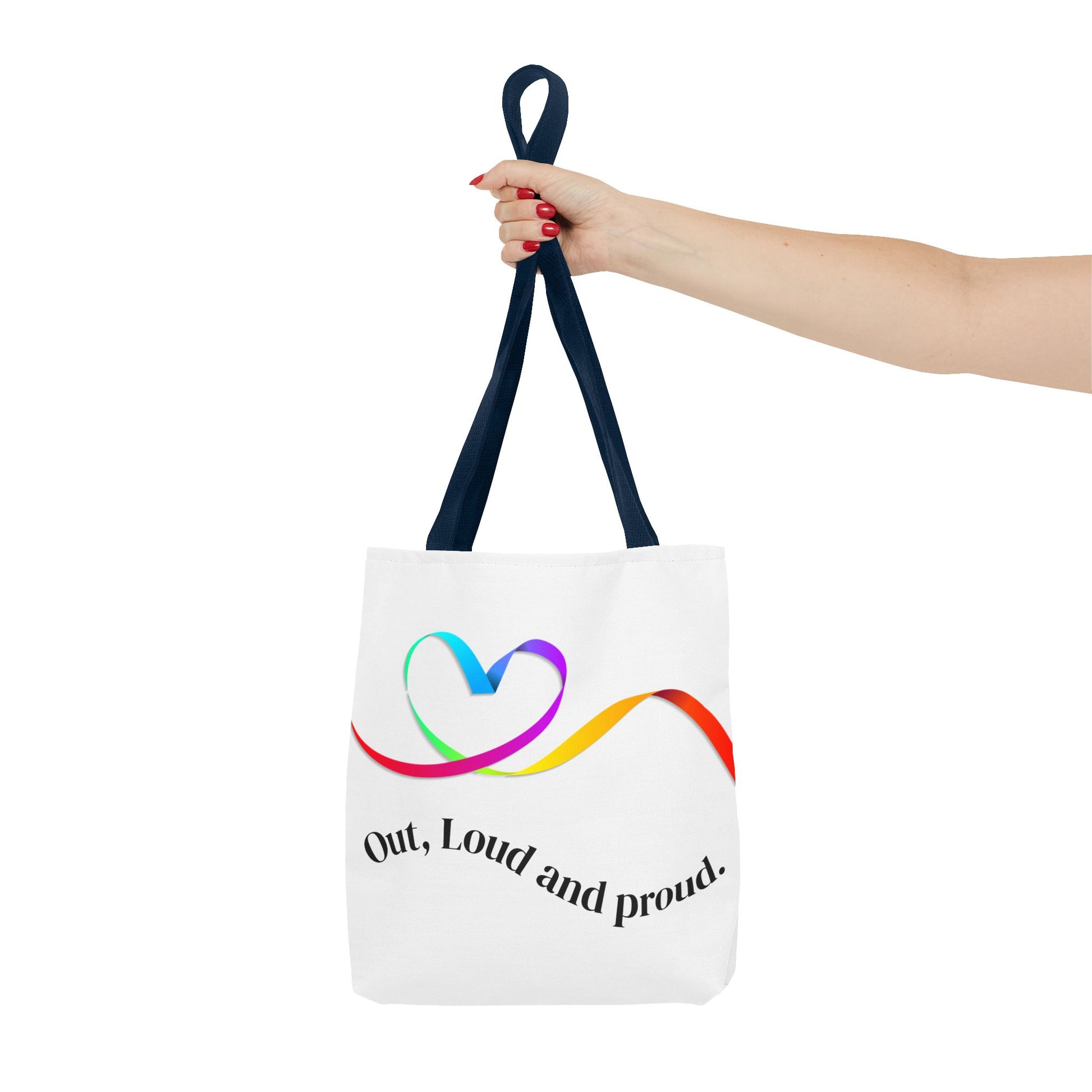 Colorful Love Heart Tote Bag | Eco-Friendly Shopping, Beach, Gift for Her, Festival, Casual Carry-All