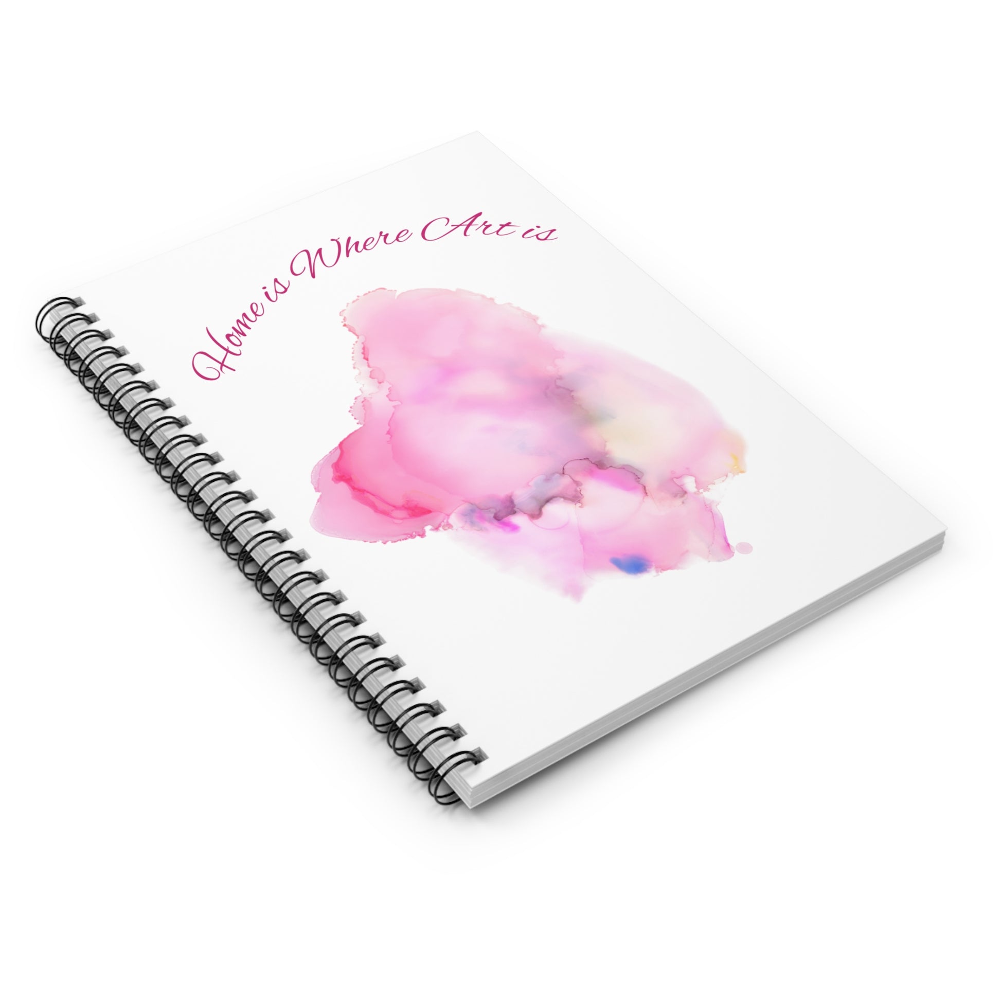 Home is Where Art is Spiral Notebook - Art Journal, Sketchbook, Inspirational Gift, Creative Writing, Unique Stationery